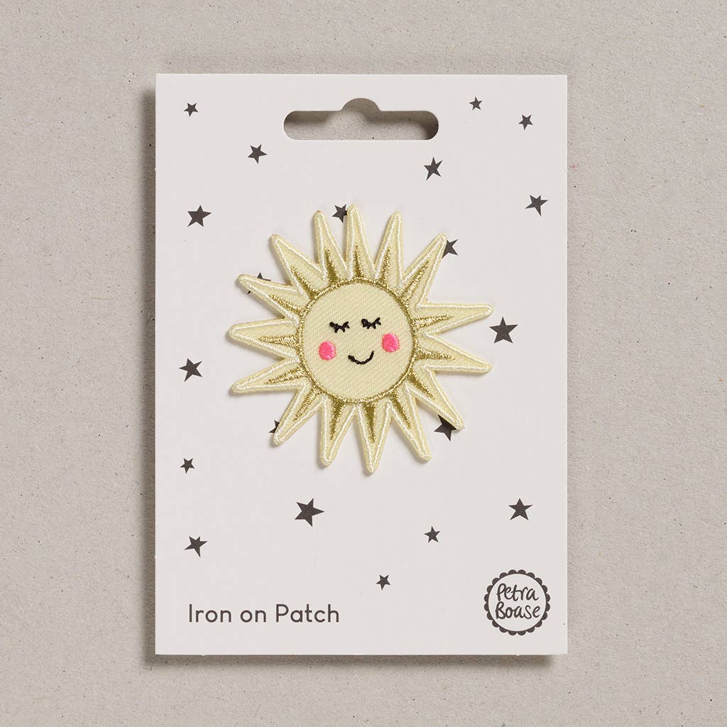 Sunshine Iron-On Embroidered Patch