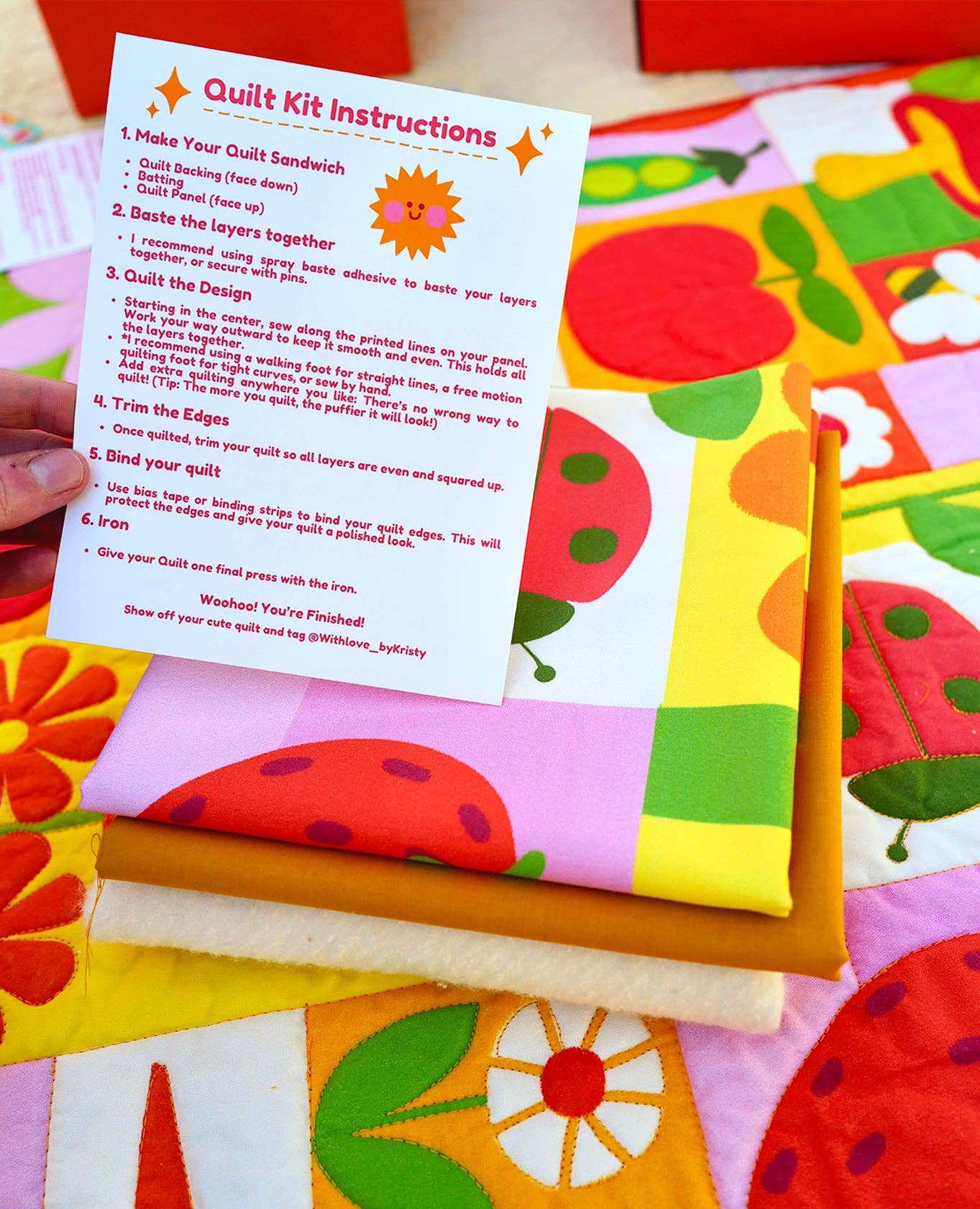 With Love by Kristy - Garden Charms Quilt Kit