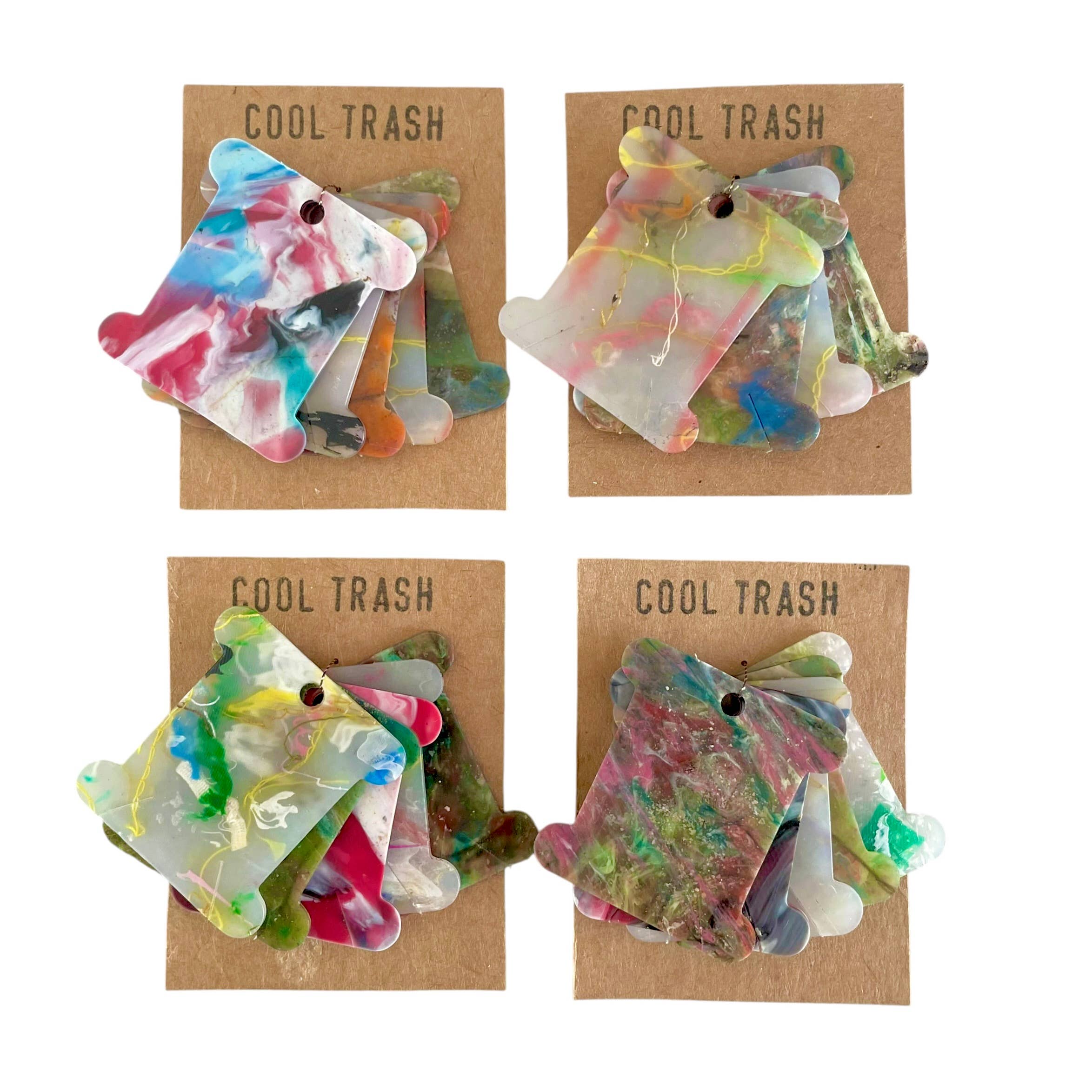 Recycled Plastic Embroidery Floss Bobbins 5pack