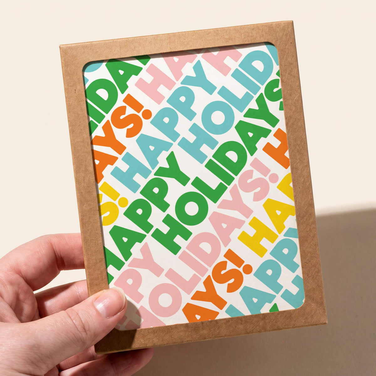 paper&stuff - Happy Holidays Card – Box Set of 8