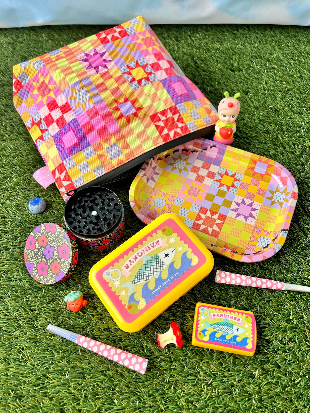 The Peach Fuzz - Small Patchwork Quilt Tray