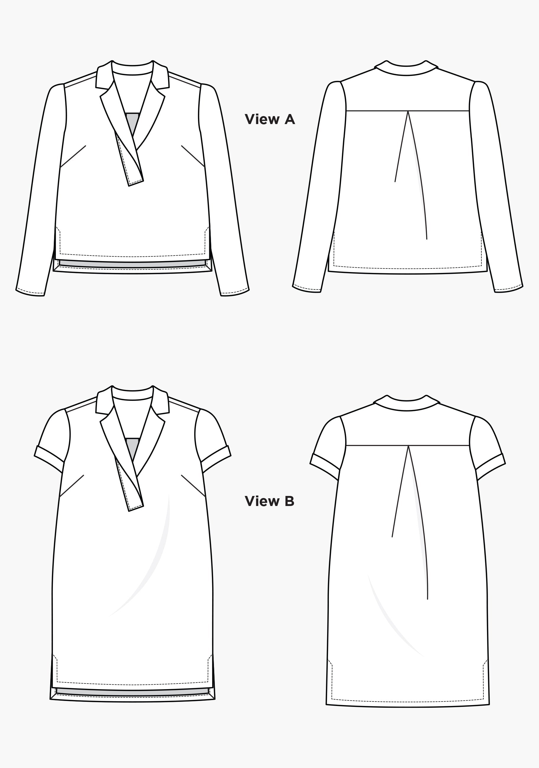 Augusta Shirt & Dress Pattern 14-32