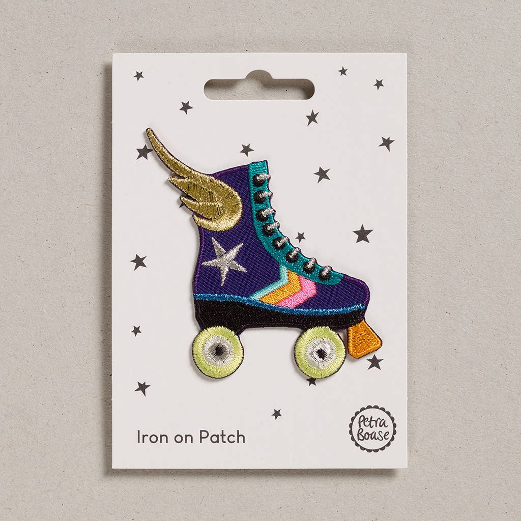 Rollerskate  Iron-On Embroidered Patch