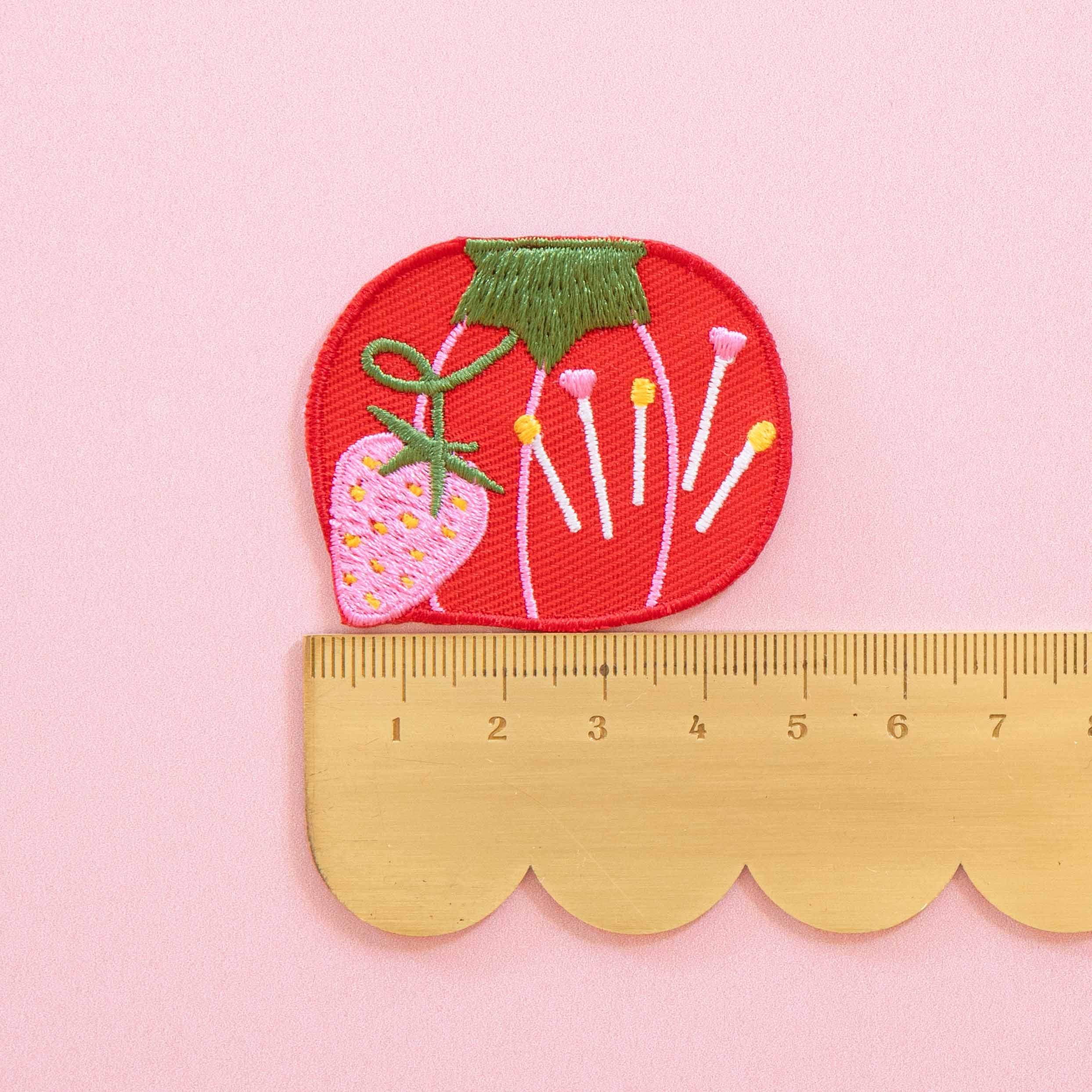 Tomato Pincushion Iron-On Patch