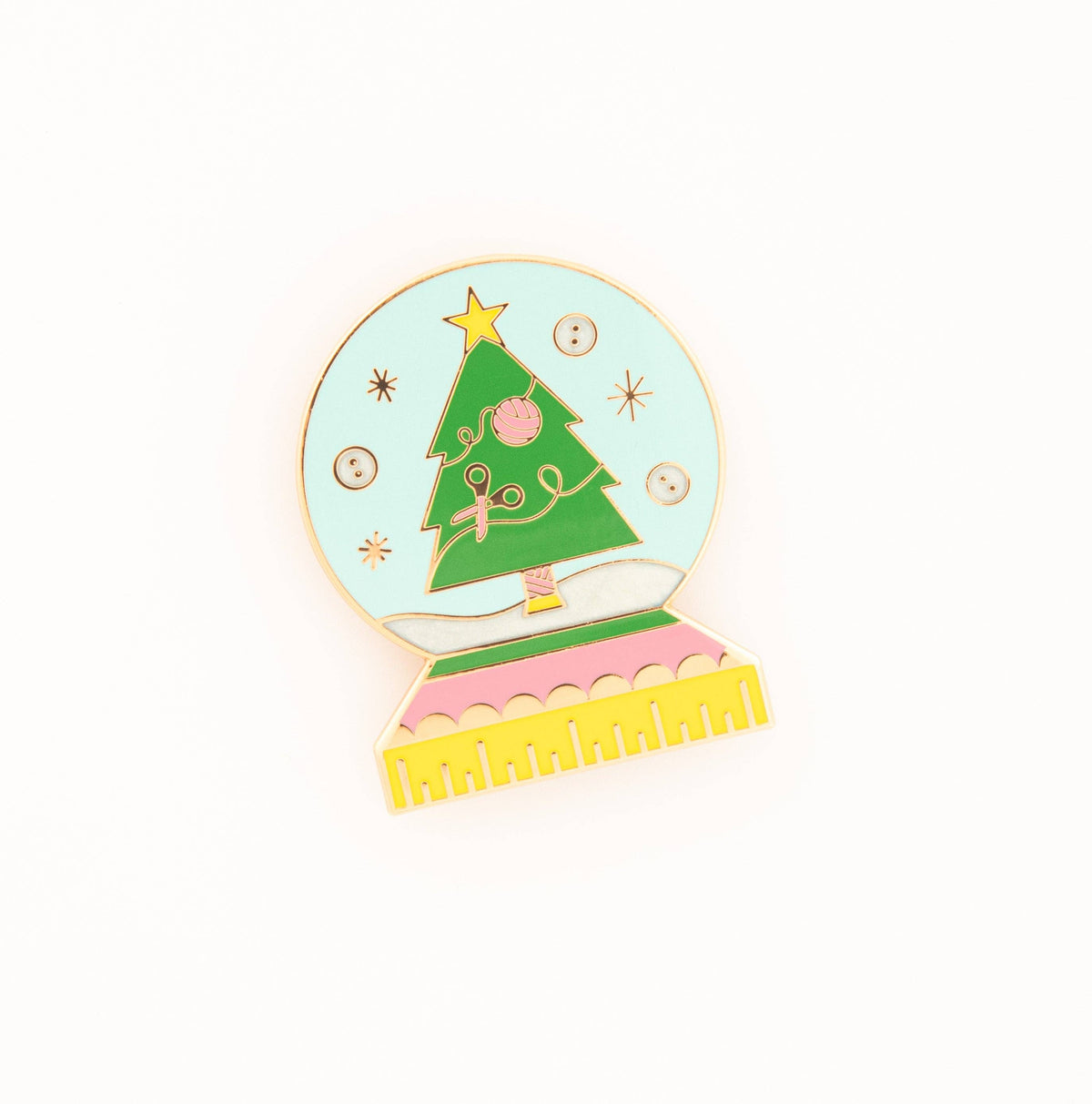 Sarah Hearts - Crafty Winter Snow Globe Magnetic Needle Minder