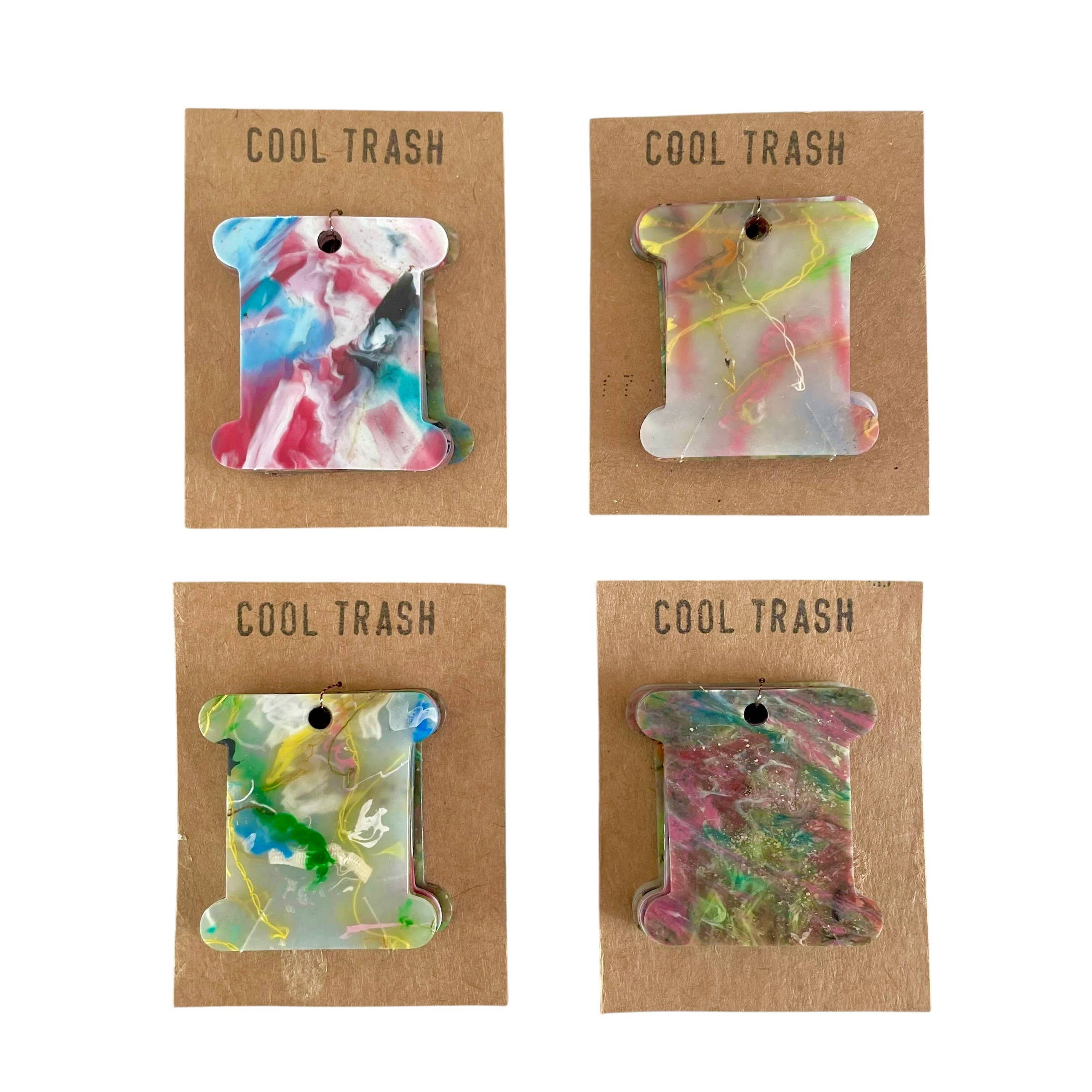 Recycled Plastic Embroidery Floss Bobbins 5pack