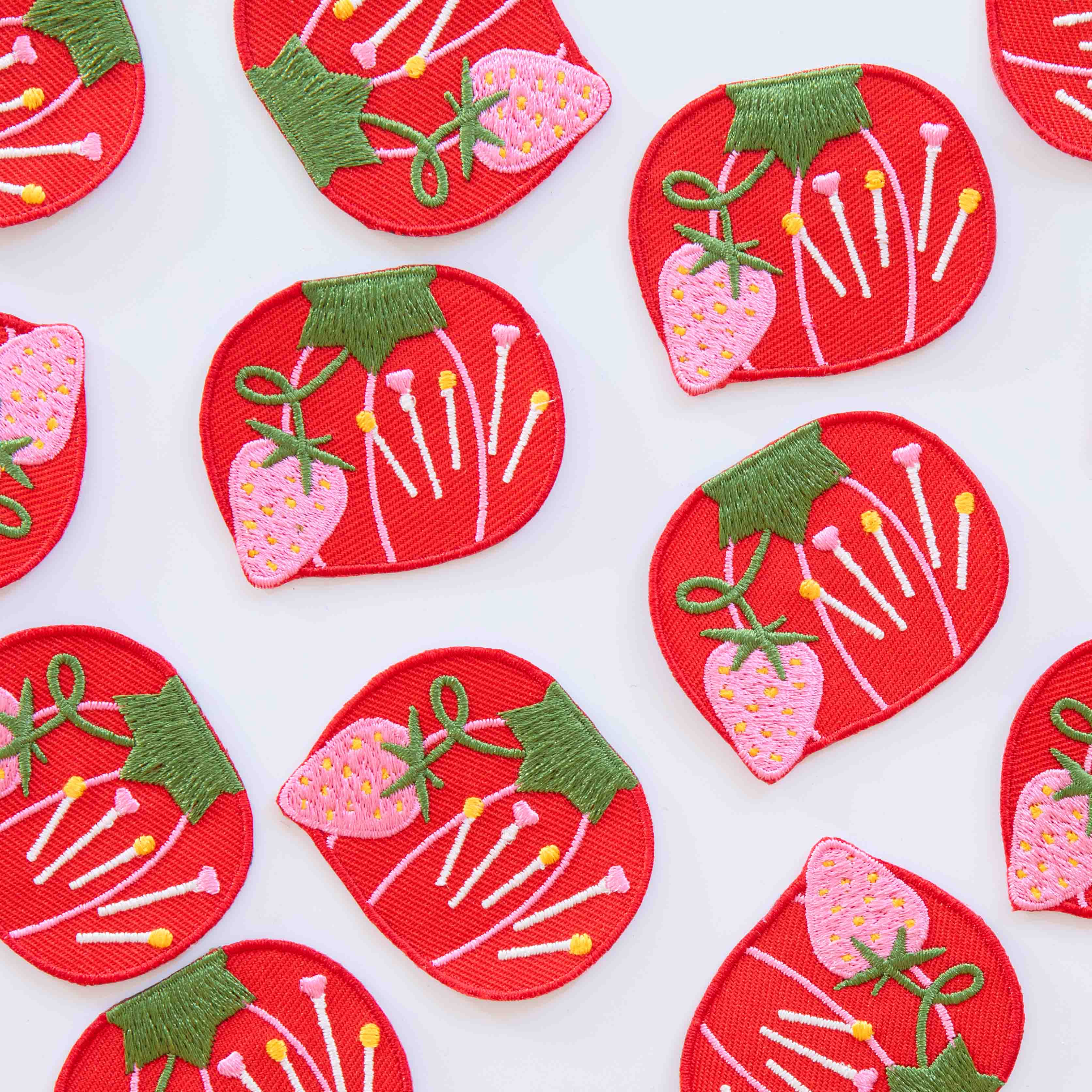 Tomato Pincushion Iron-On Patch