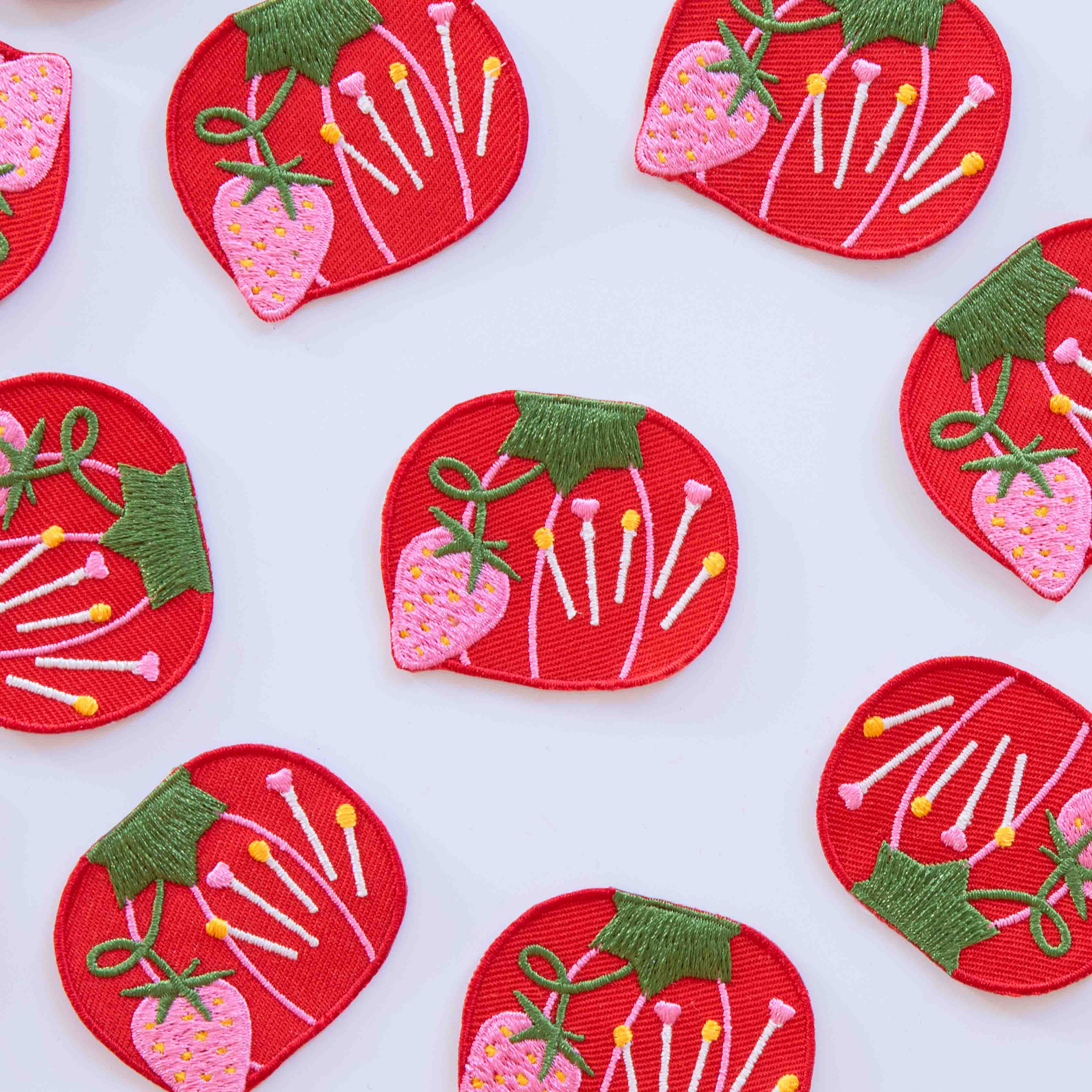 Tomato Pincushion Iron-On Patch
