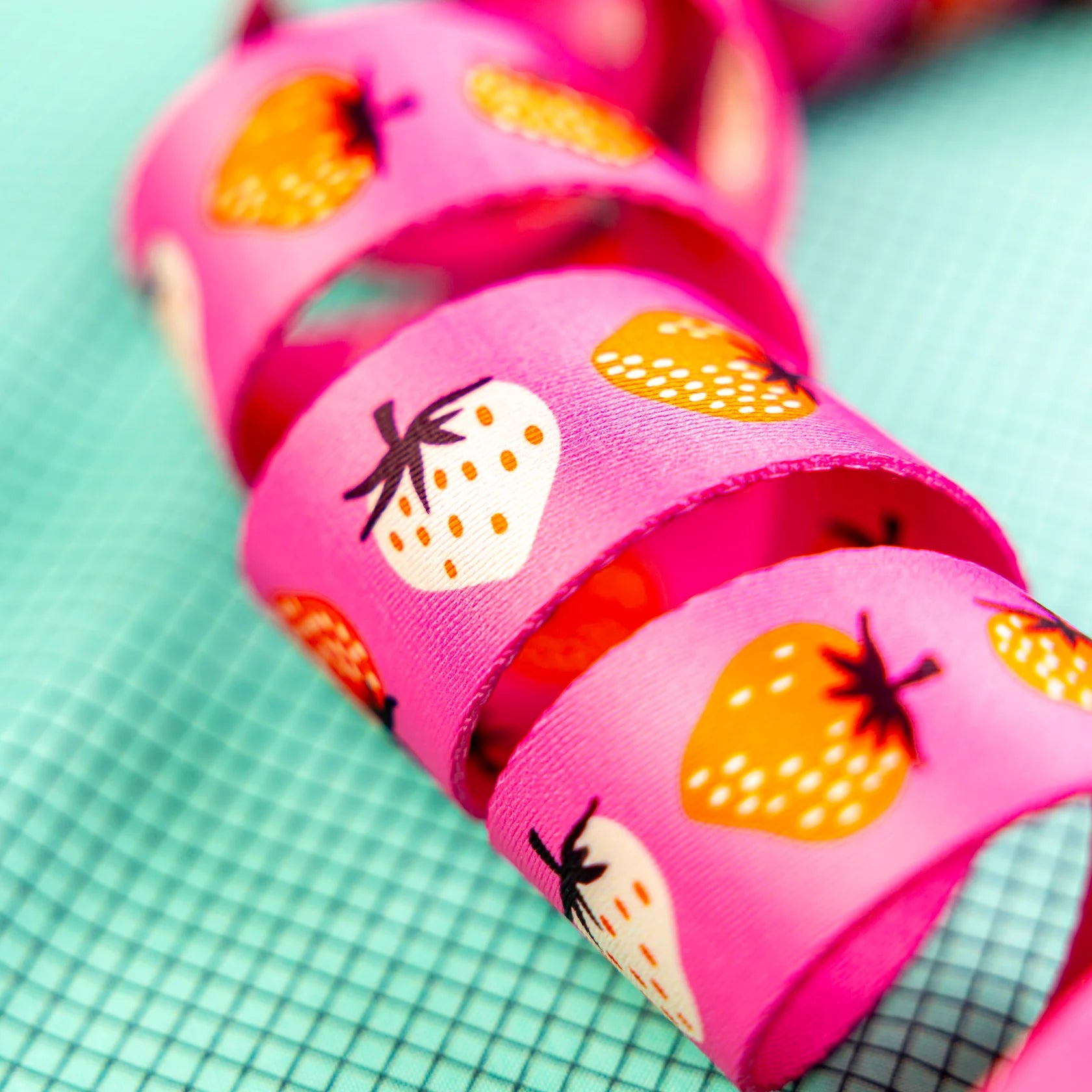 1.5" Strawberry Webbing by Kimberly Kight