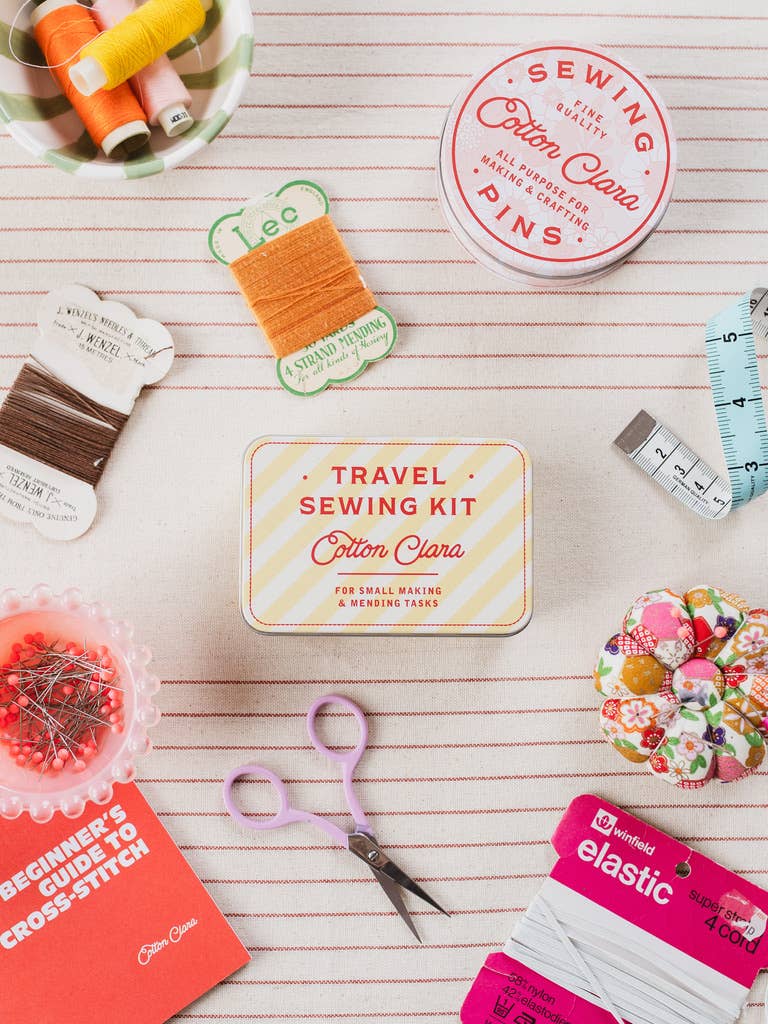 Cotton Clara Craft Kits & Supplies - Travel Sewing Tin Kit