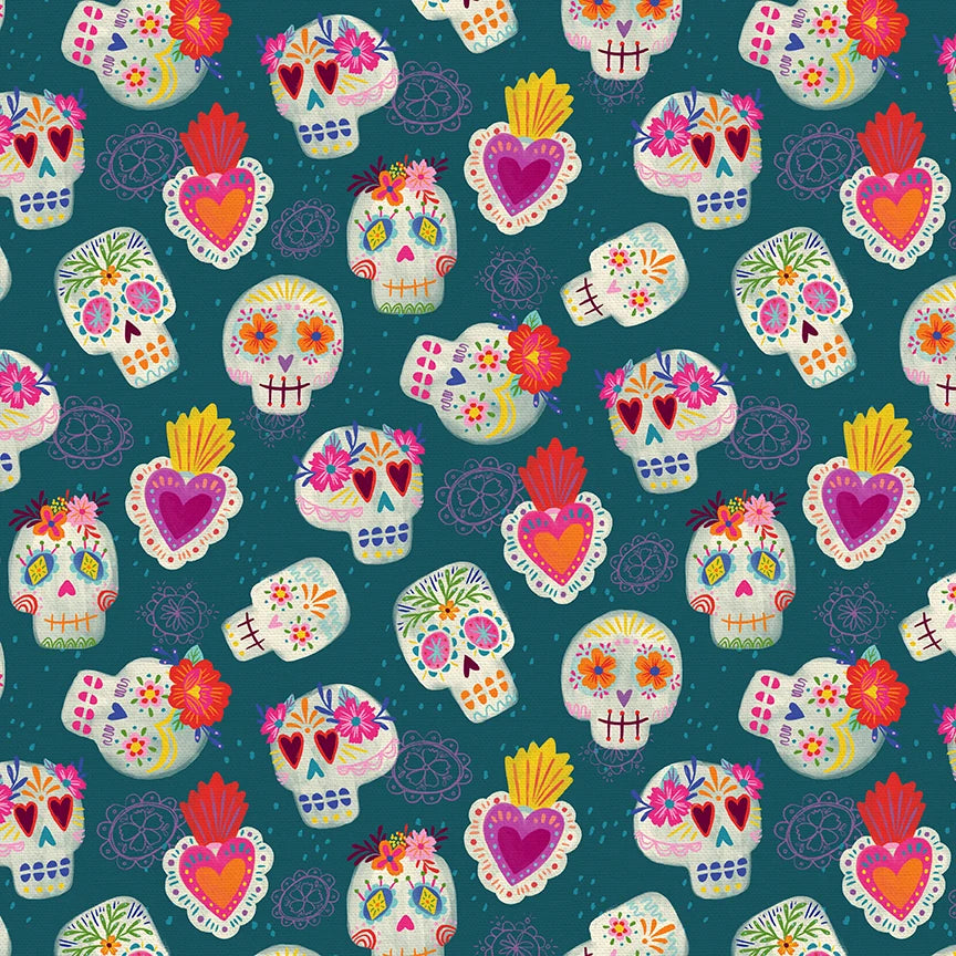 Skulls - Teal