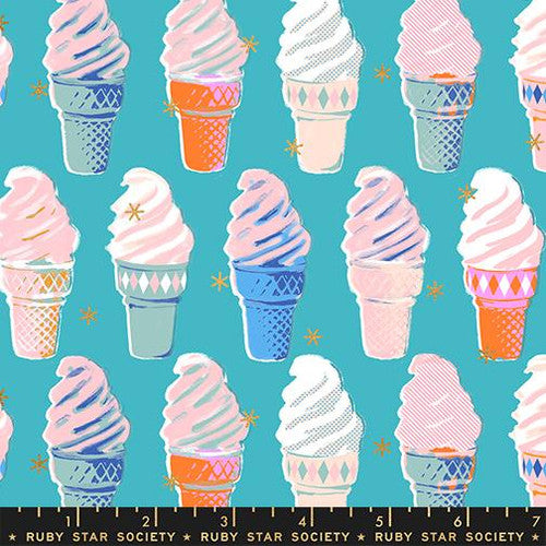 Best Day Ever: Ice Cream - Turquoise Metallic