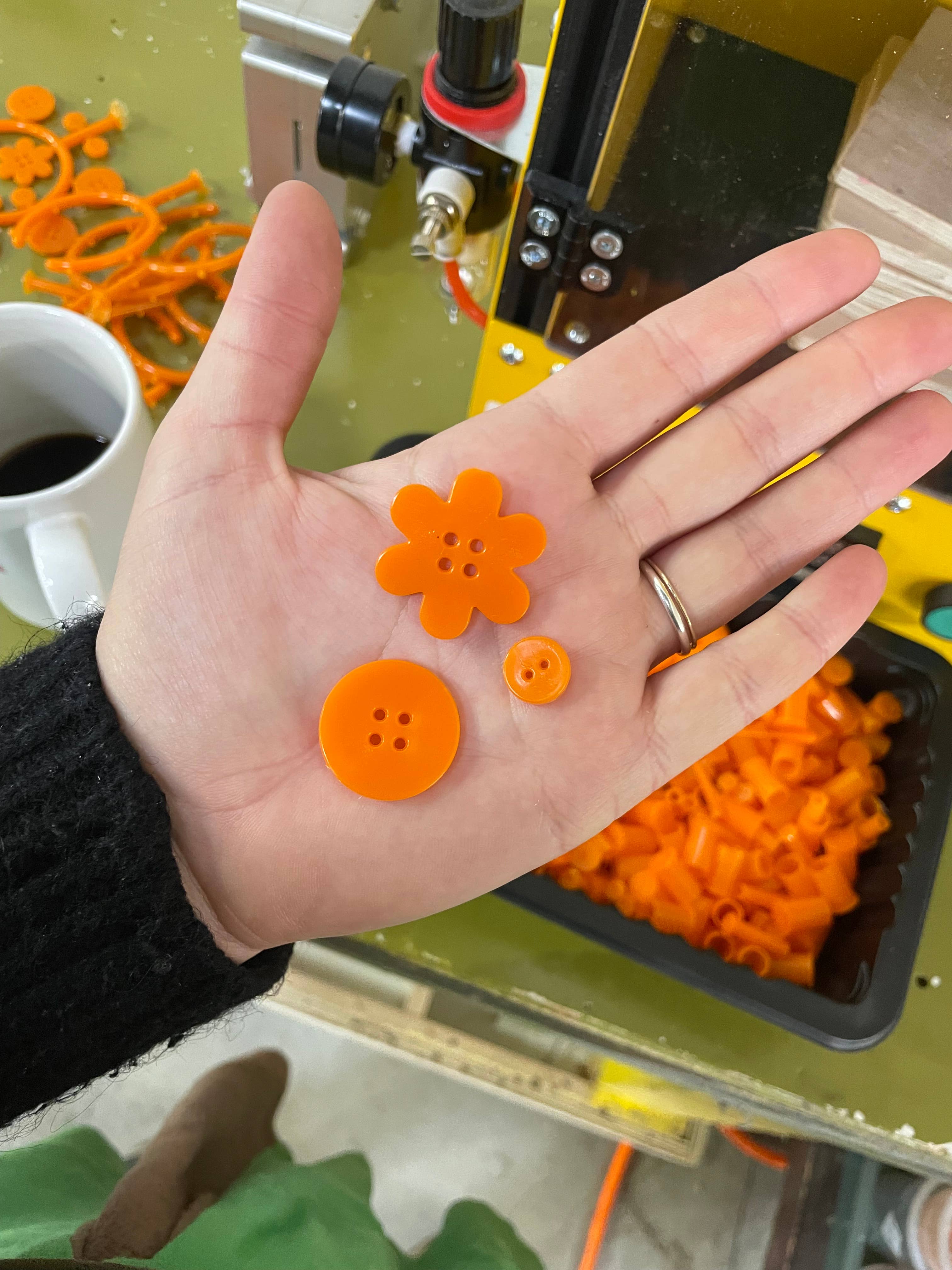 Syringe Recycled Plastic Little Buttons Set