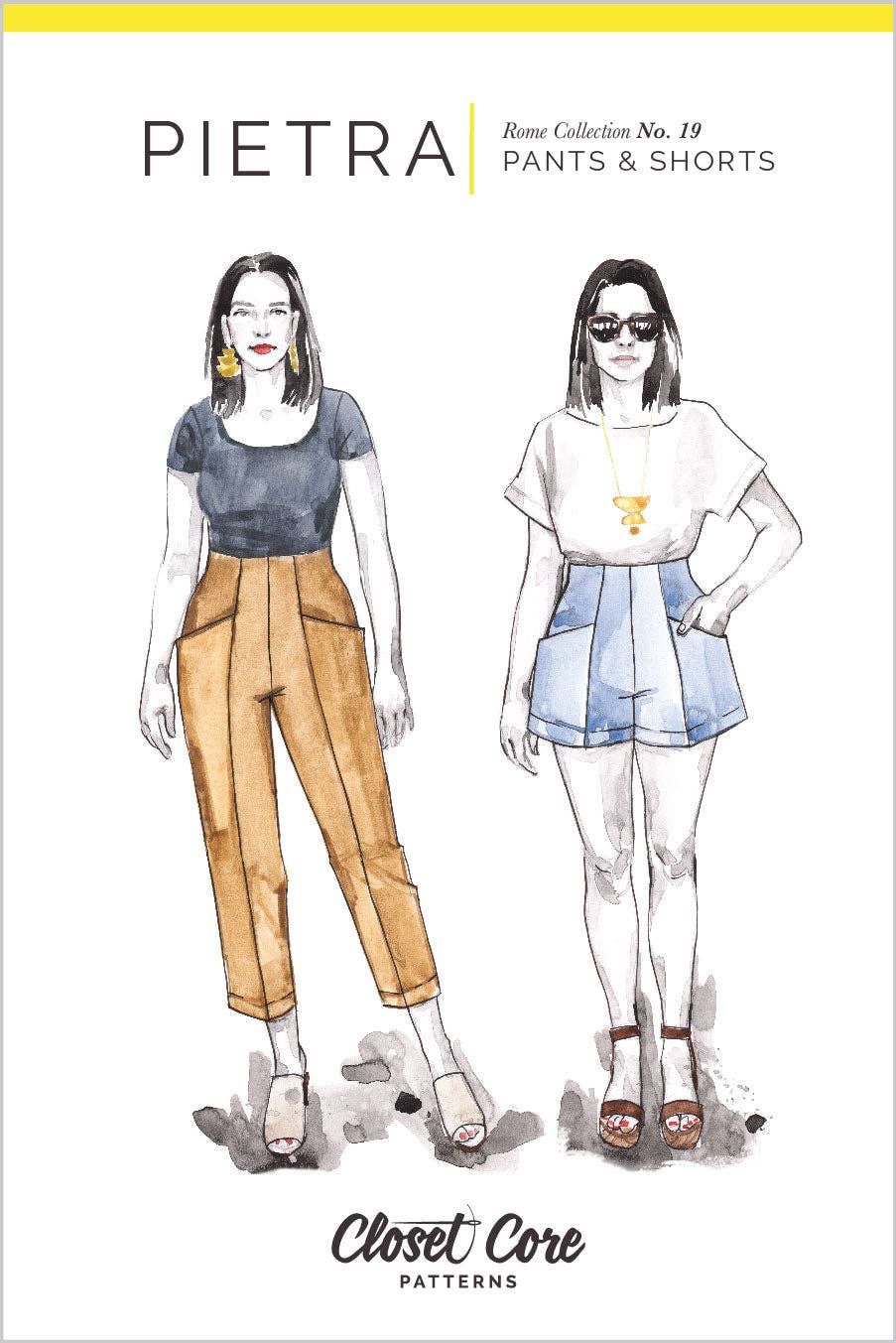 Pietra Pants + Shorts Sewing Pattern