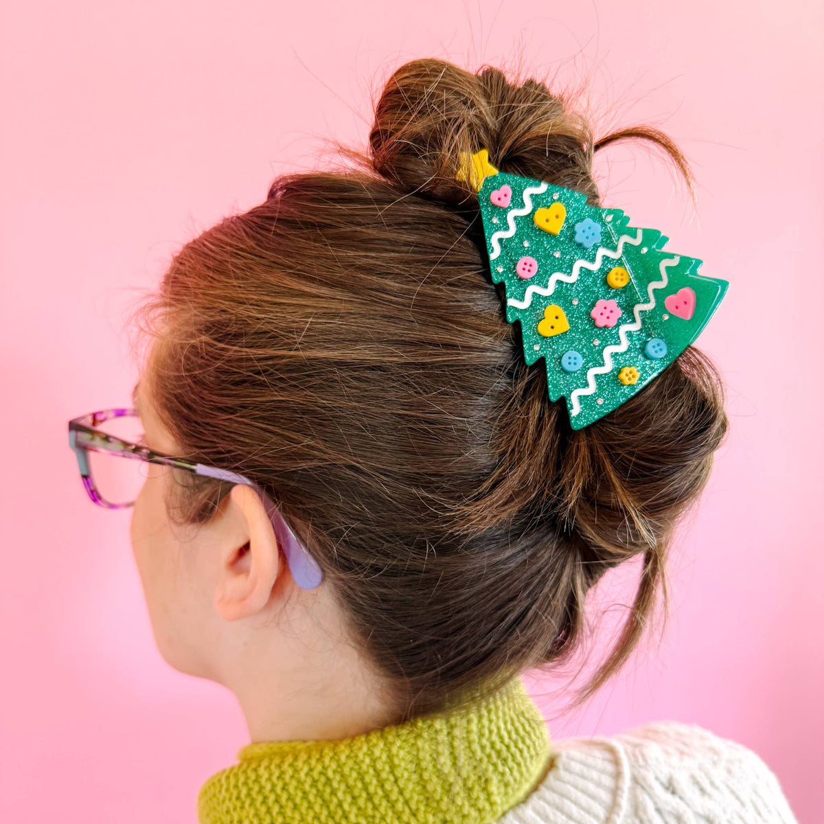 Sarah Hearts - Crafty Christmas Tree Claw Clip