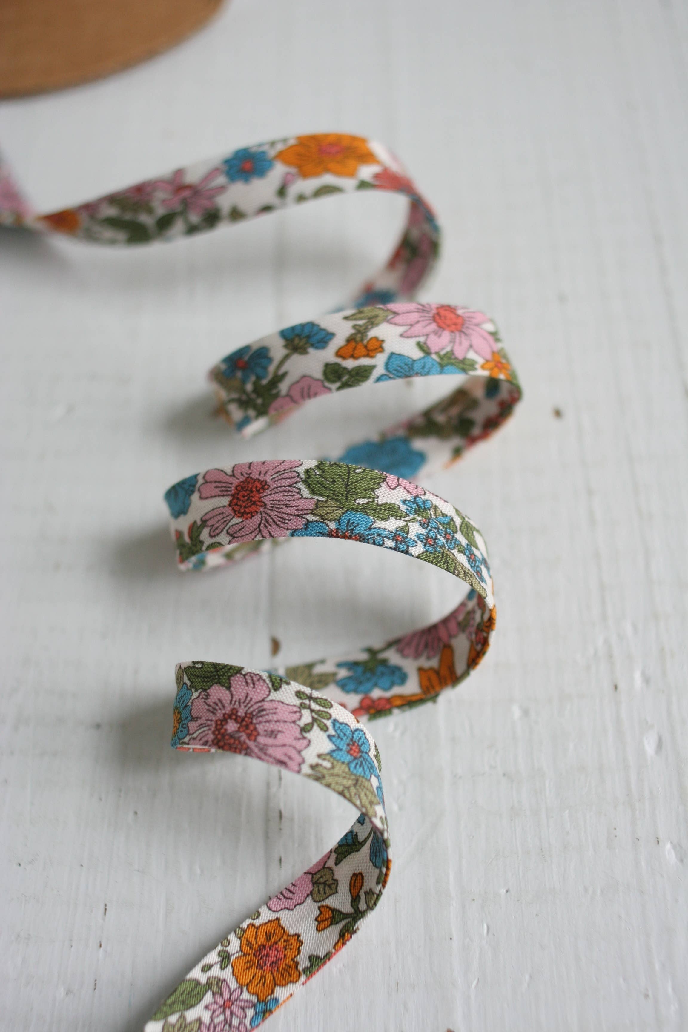 1/2" Double Fold Bias Binding -  Liberty Annabell I Cotton
