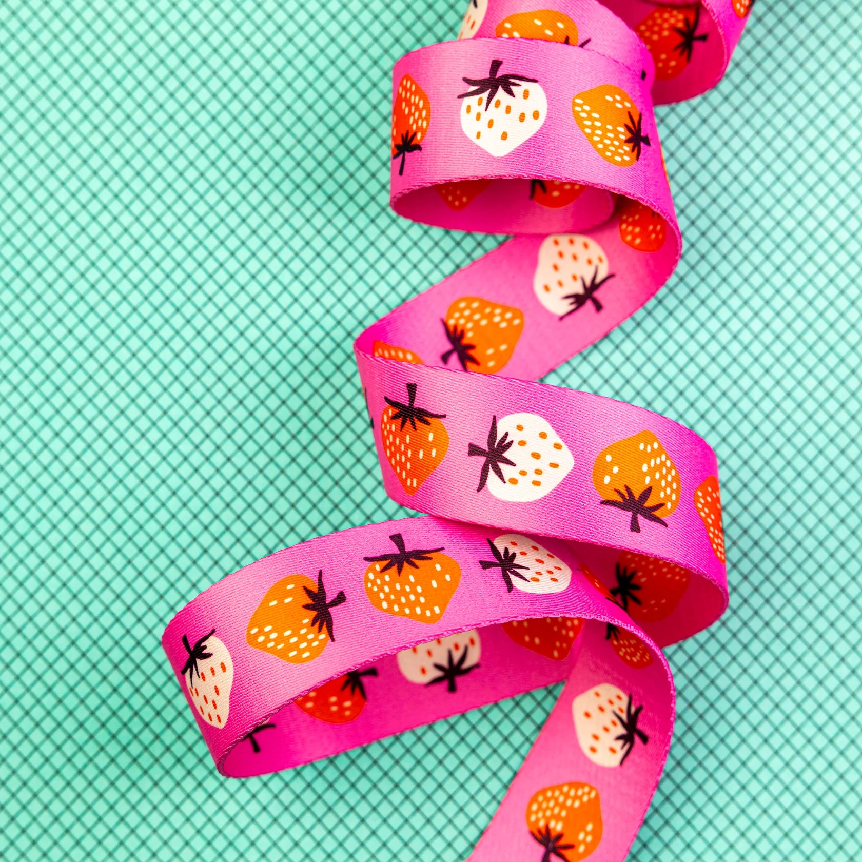 1.5" Strawberry Webbing by Kimberly Kight