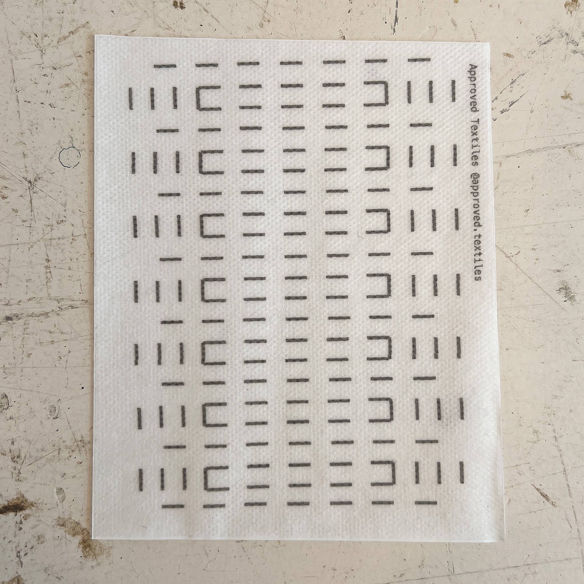 Large Squares - Minimal Mending + Embellishment Transfer