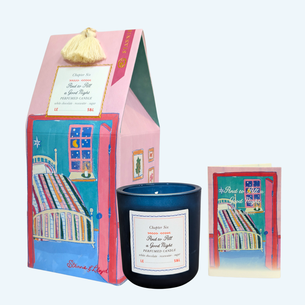 Holiday Storybook Candle - And to All a Good Night