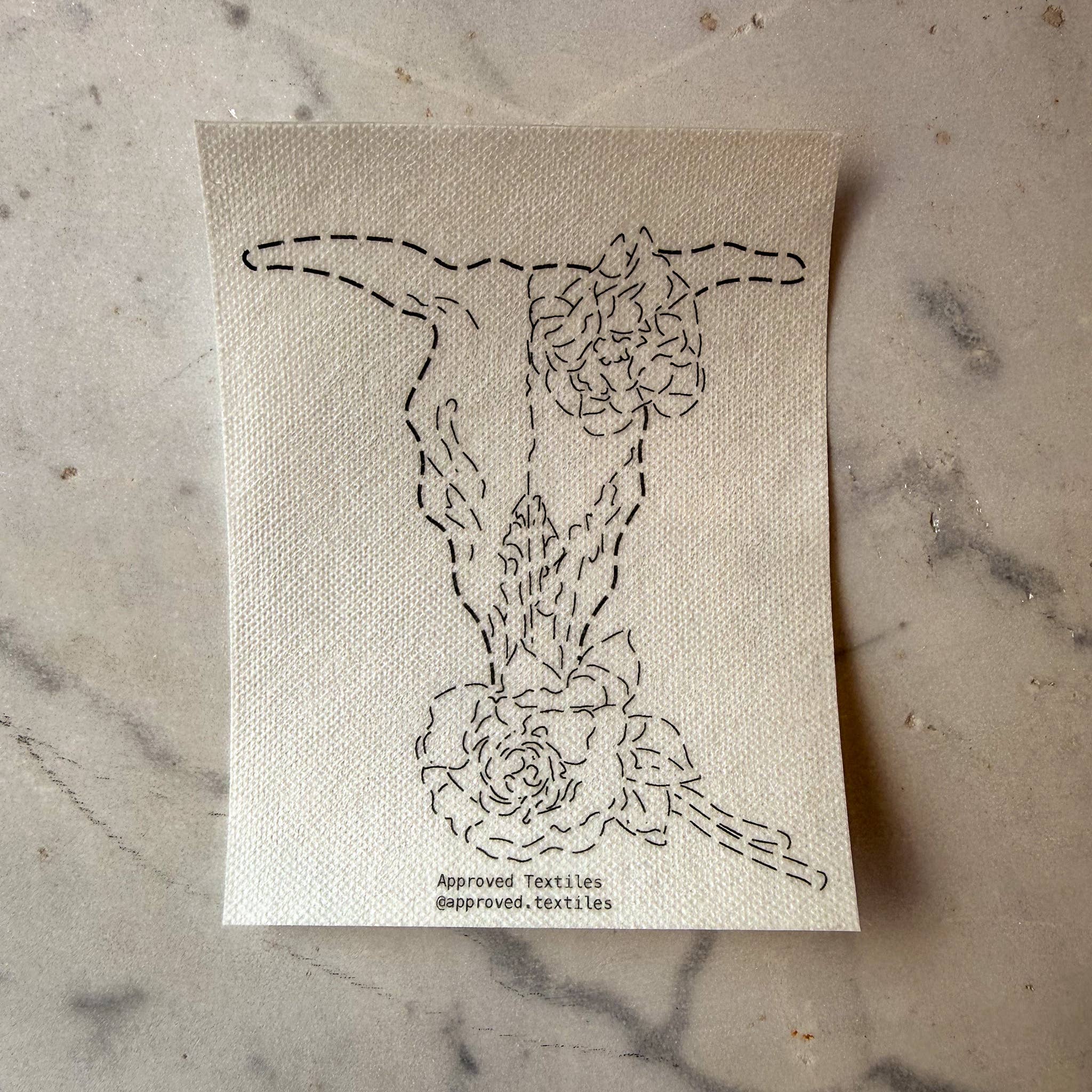 Georgia O'Keeffe Florals Mending + Embellishment Transfer