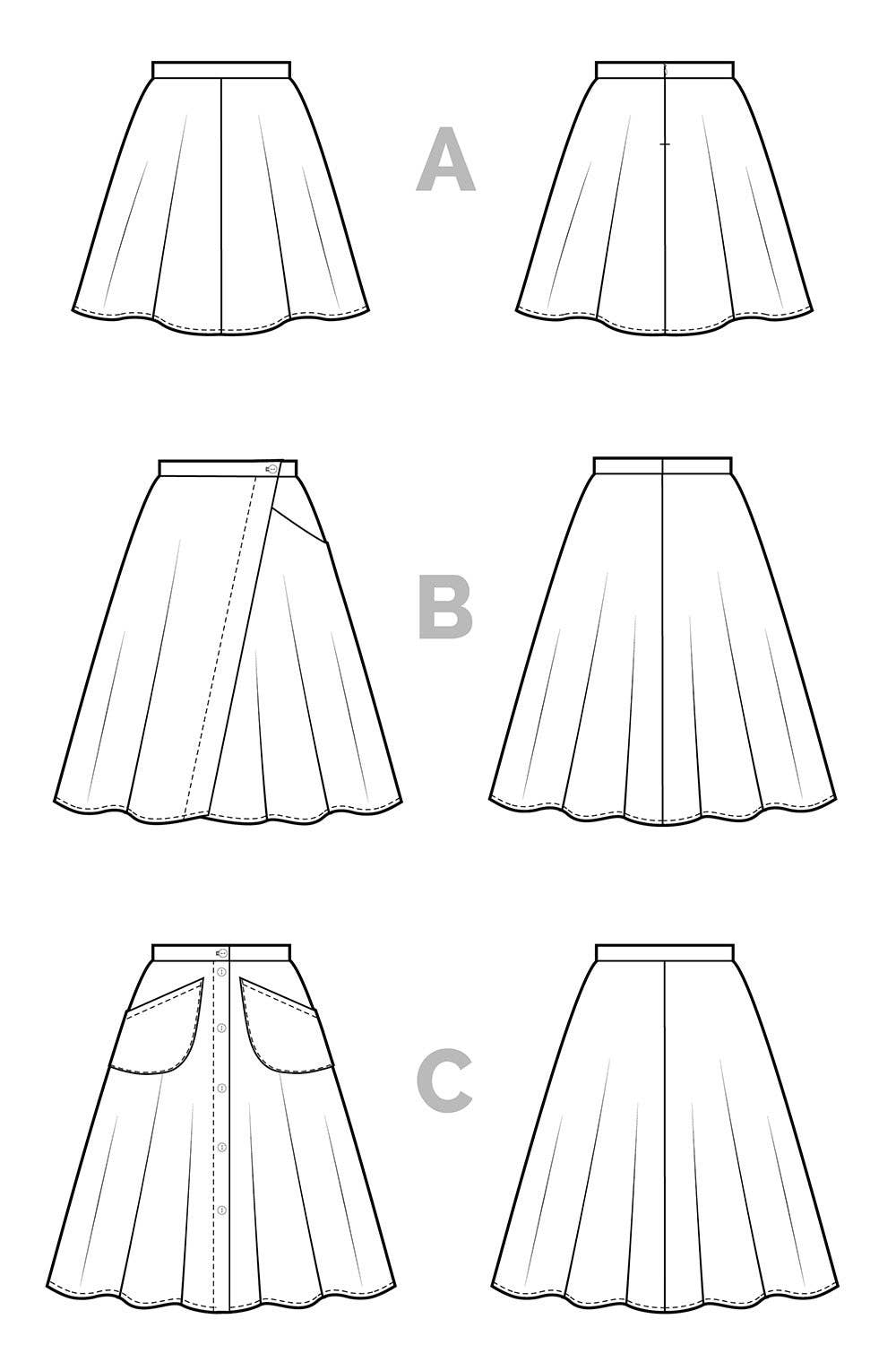 Fiore Skirt Sewing Pattern