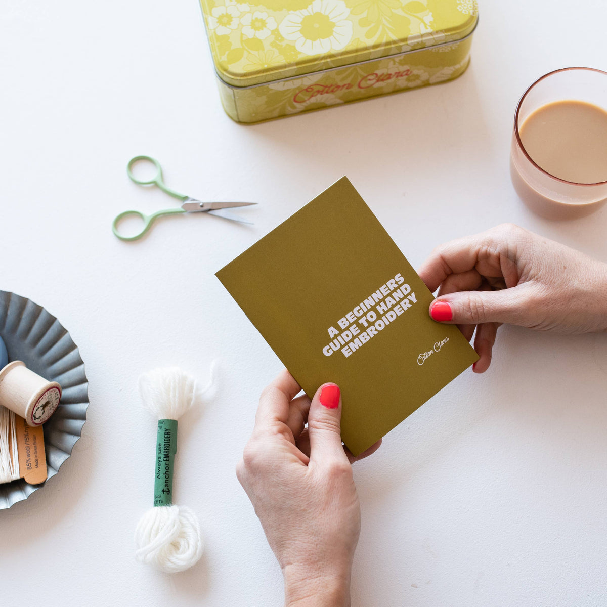 Cotton Clara Craft Kits & Supplies - Beginner's Guide to Embroidery Booklet
