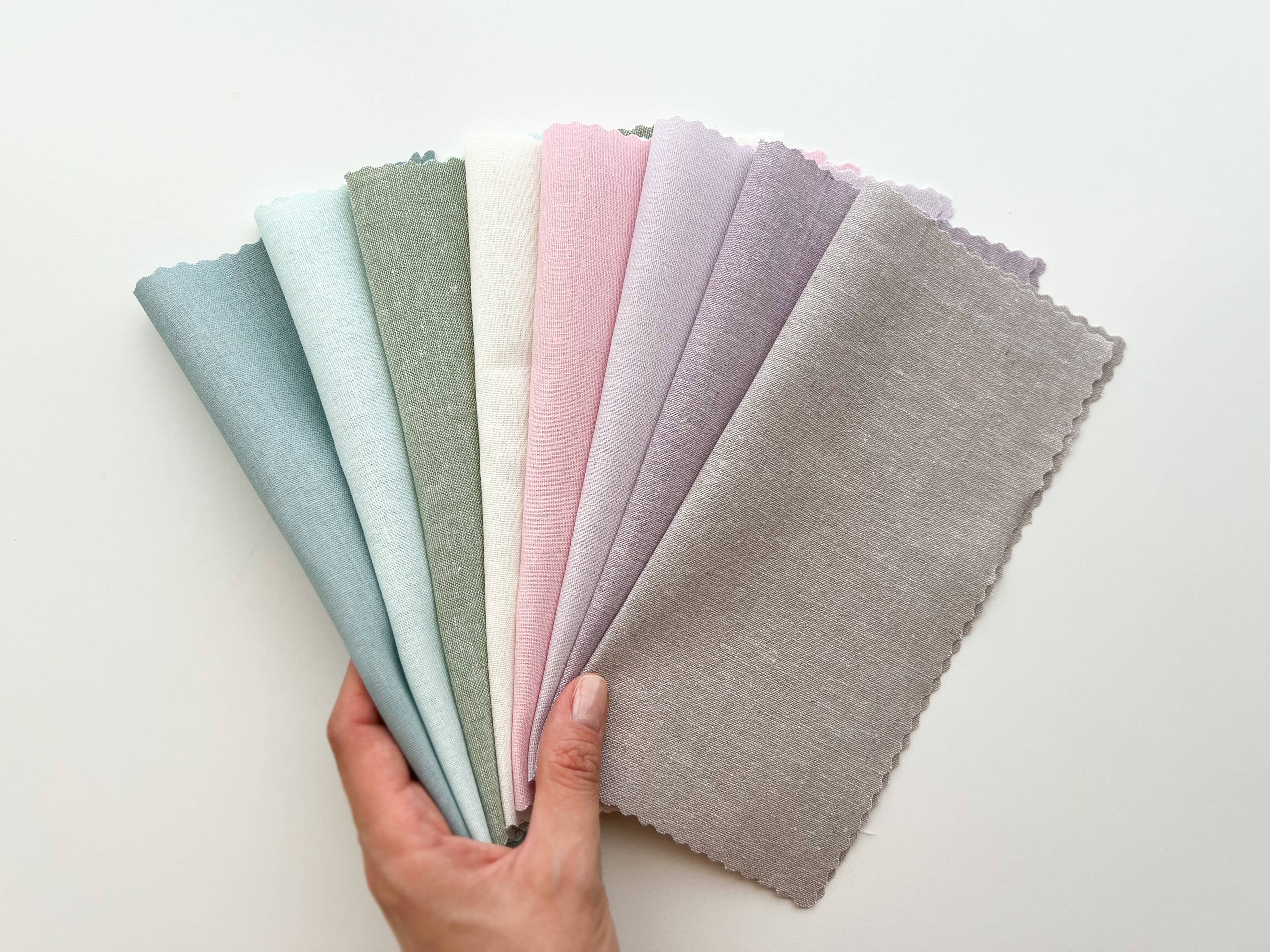 Embroidery Fabric Bundle – Linen Blend