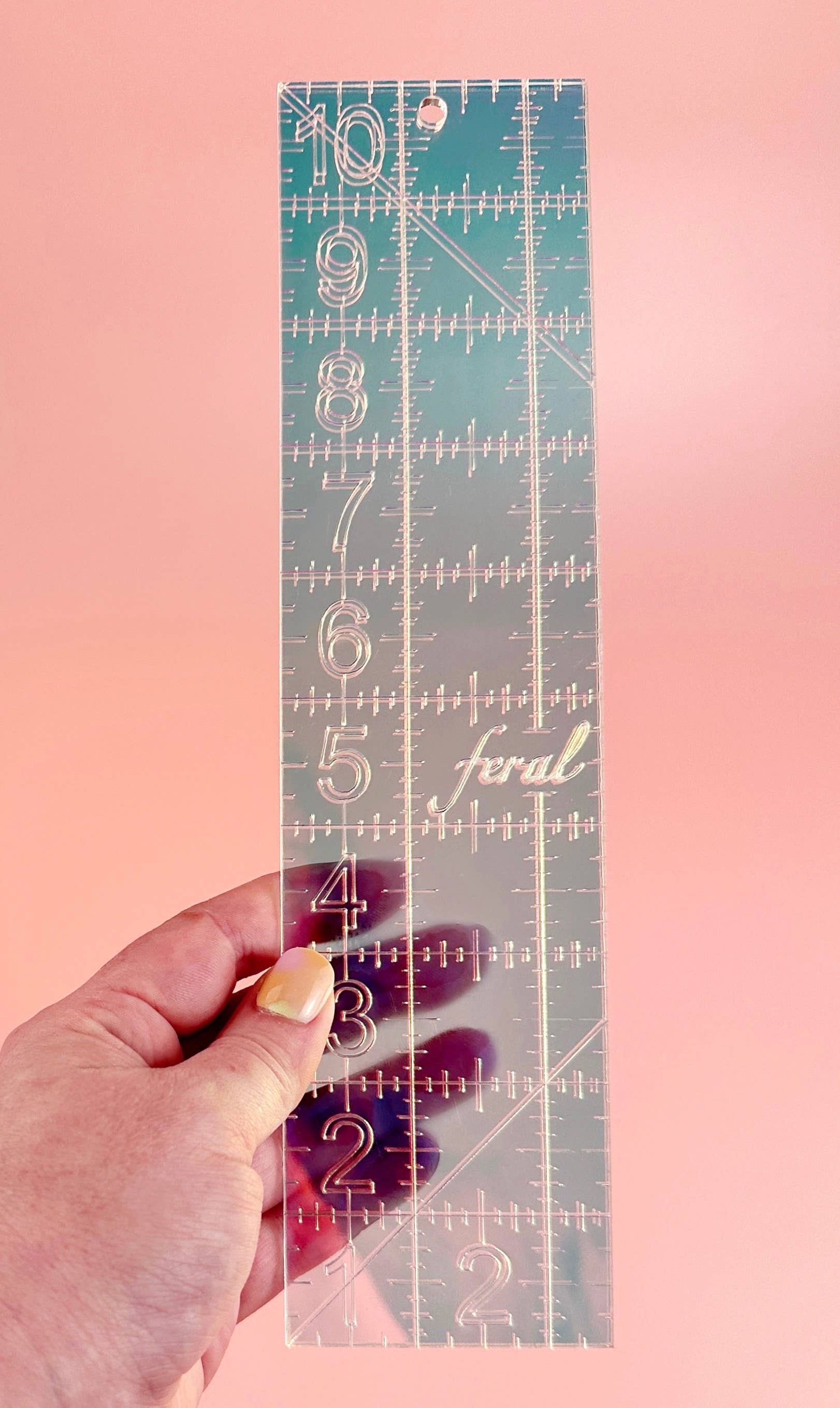 2.5” by 10” Quilting Ruler