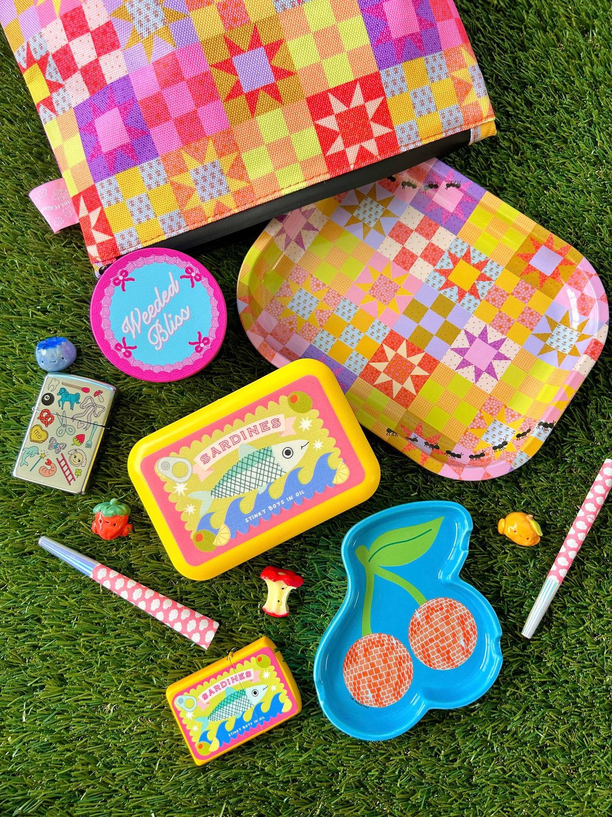 The Peach Fuzz - Small Patchwork Quilt Tray