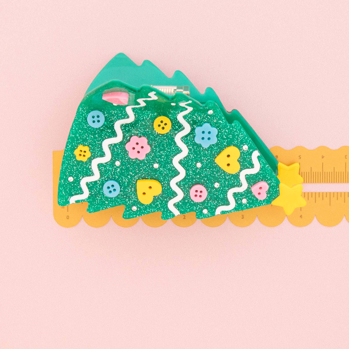 Sarah Hearts - Crafty Christmas Tree Claw Clip