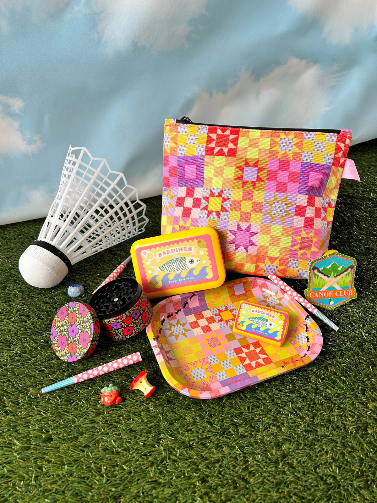 The Peach Fuzz - Small Patchwork Quilt Tray