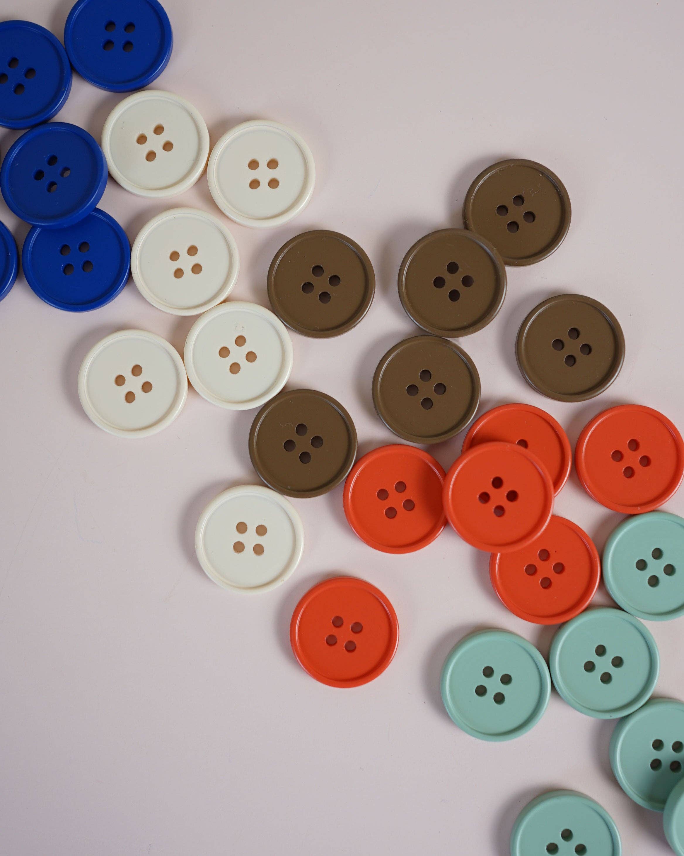 Sage Retro Buttons: Set of 6