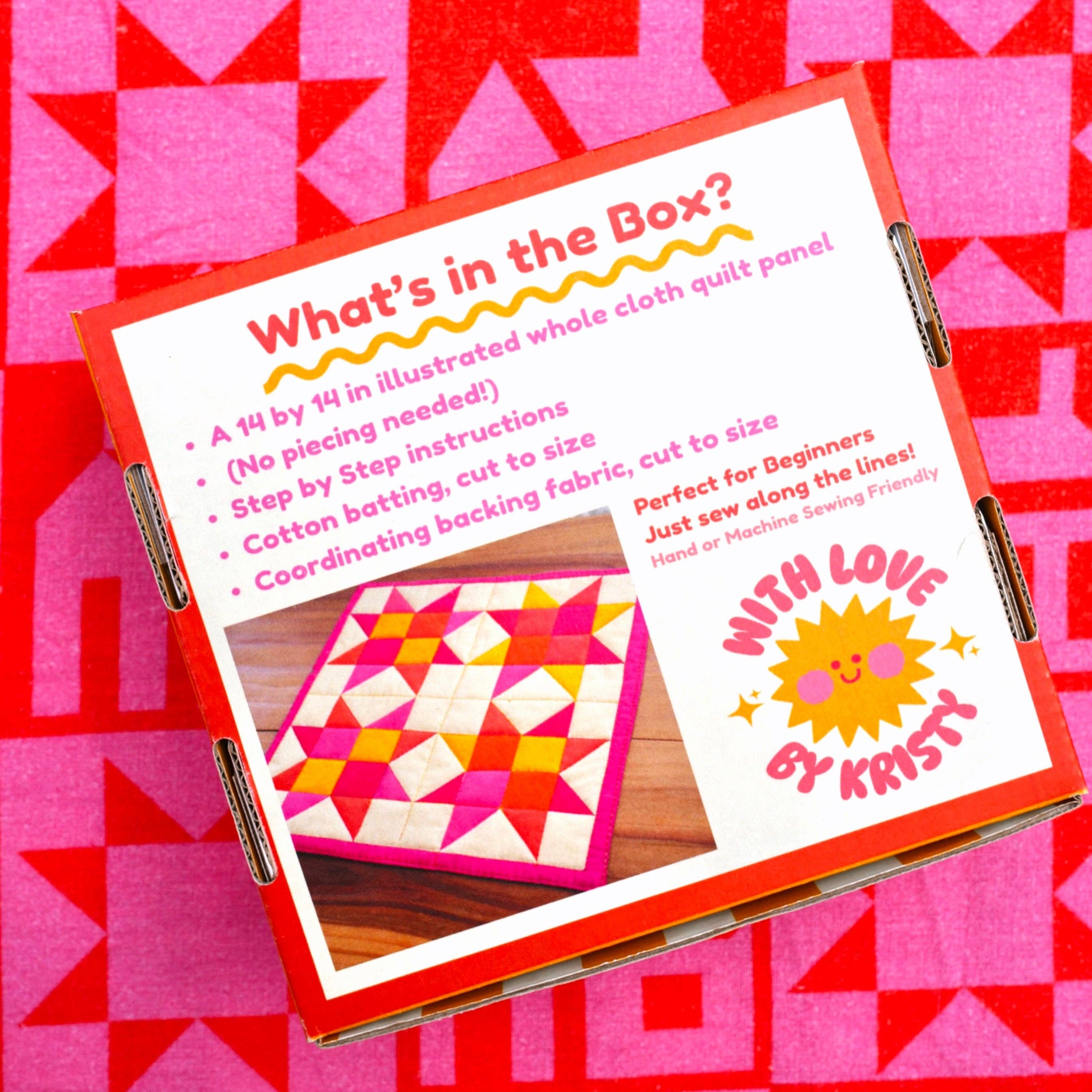 With Love by Kristy - Mini Quilt Kits - Pink