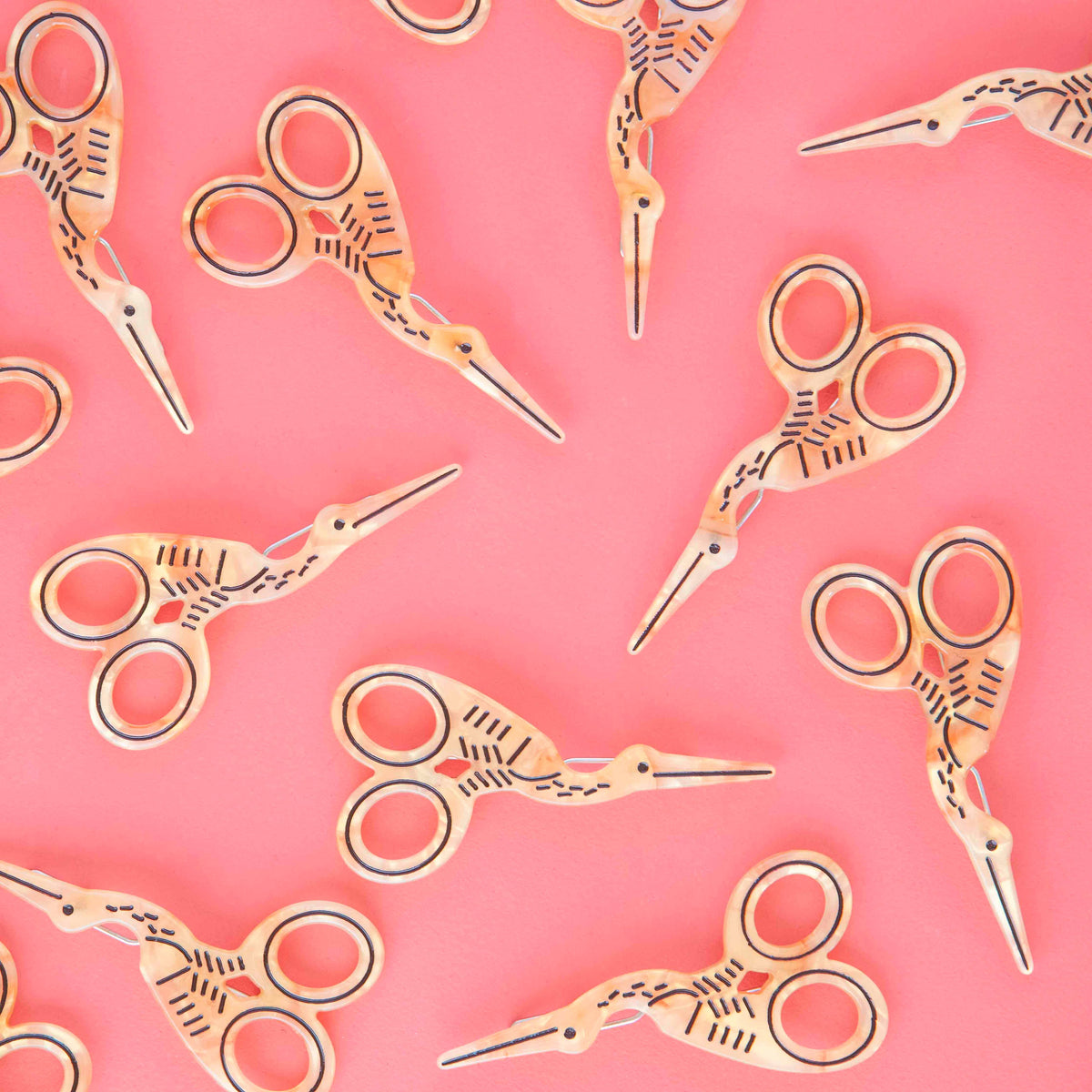 Sarah Hearts - Stork Scissors Hair Clip