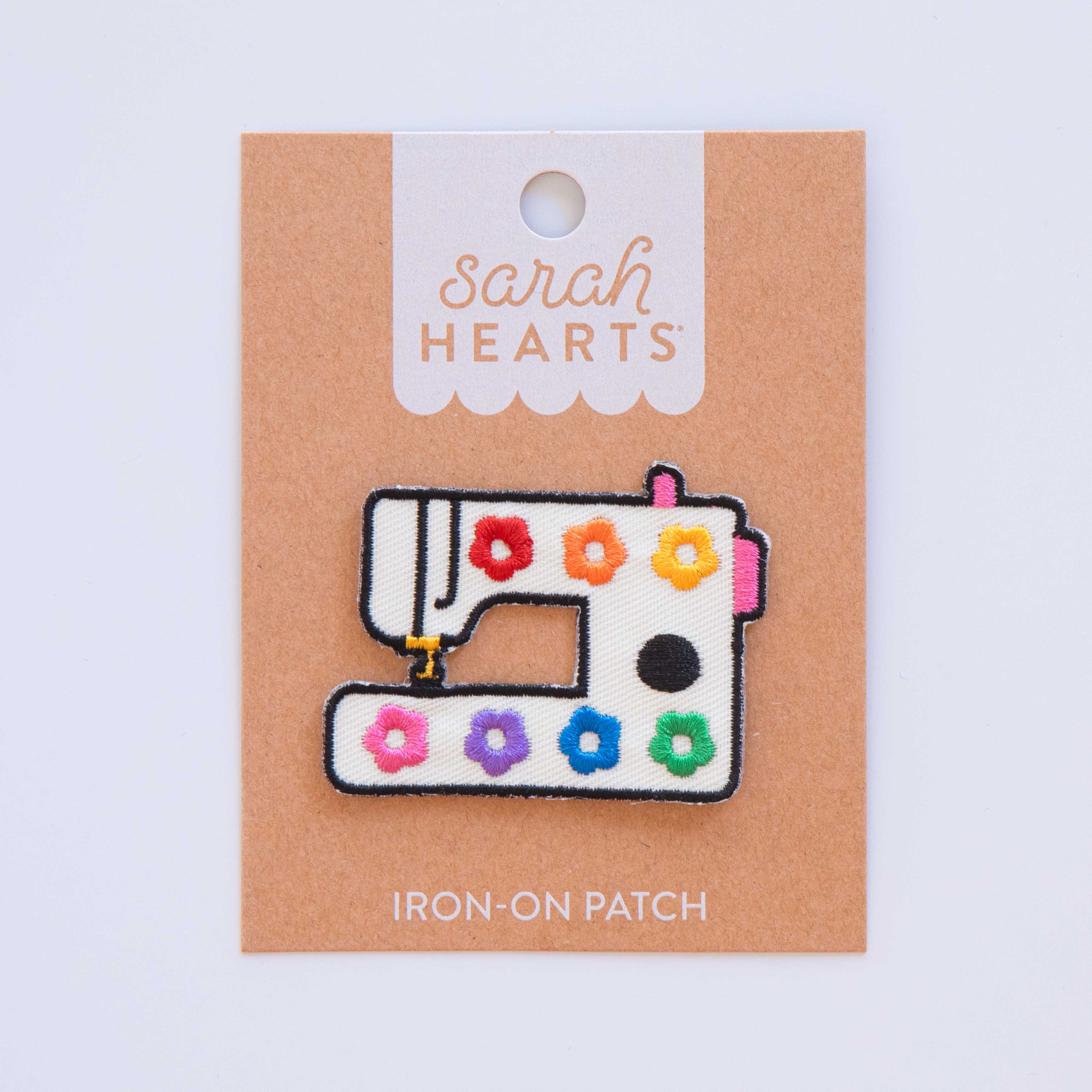 Rainbow Daisy Sewing Machine Iron-On Patch