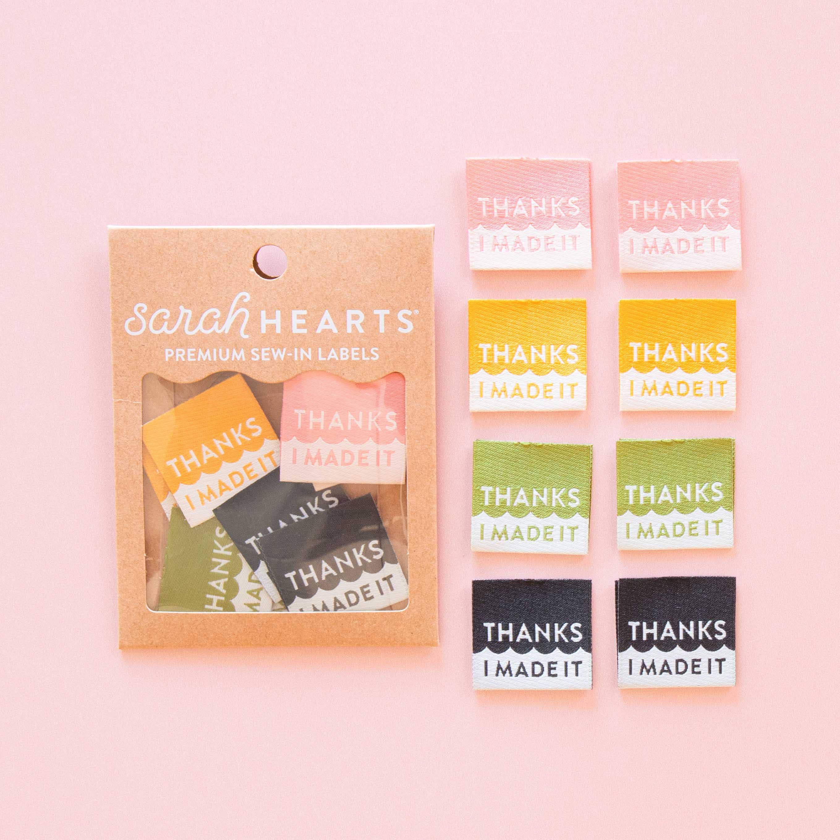 Thanks I Made It Multipack Woven Labels