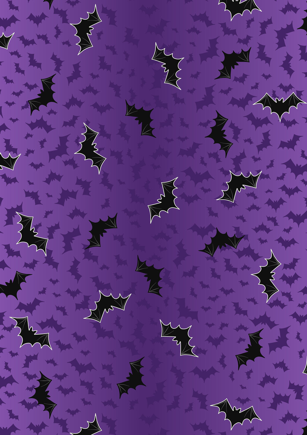 Lewis And Irene - Transylvania Glow - Bat ombre purple - L10B