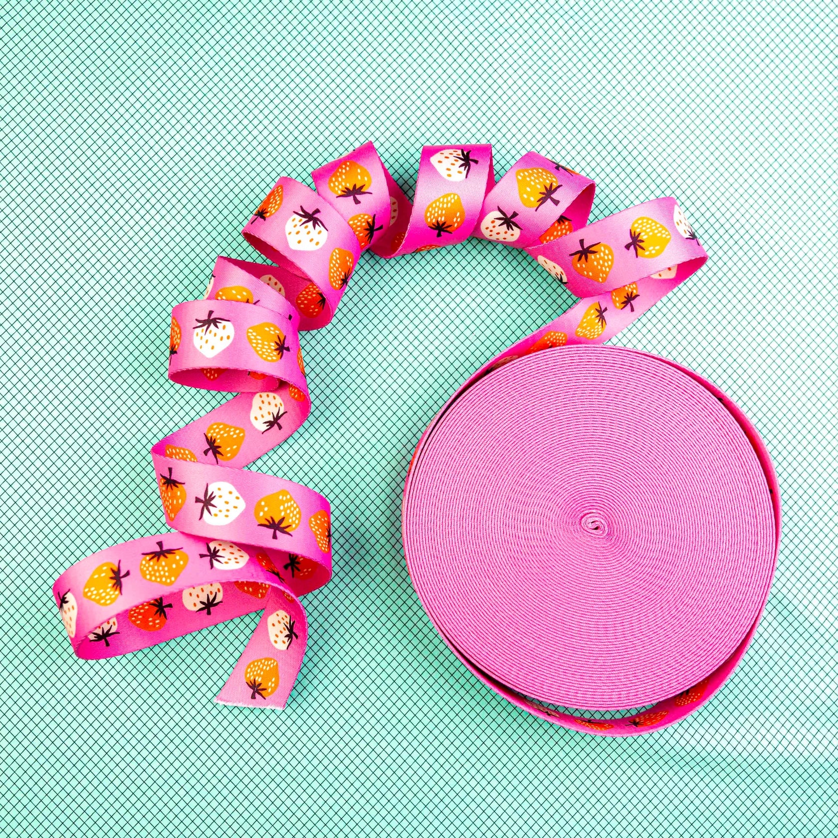 1.5" Strawberry Webbing by Kimberly Kight