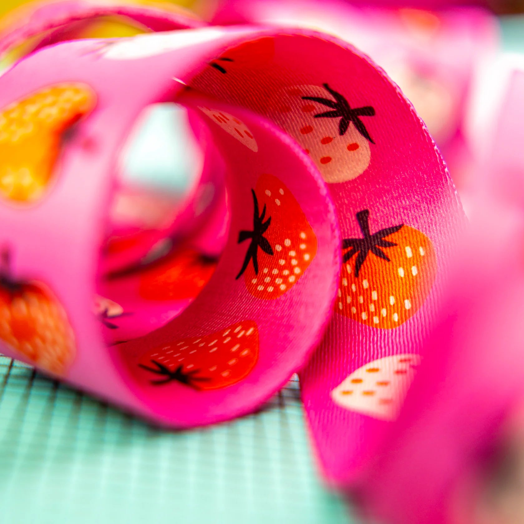 1.5" Strawberry Webbing by Kimberly Kight