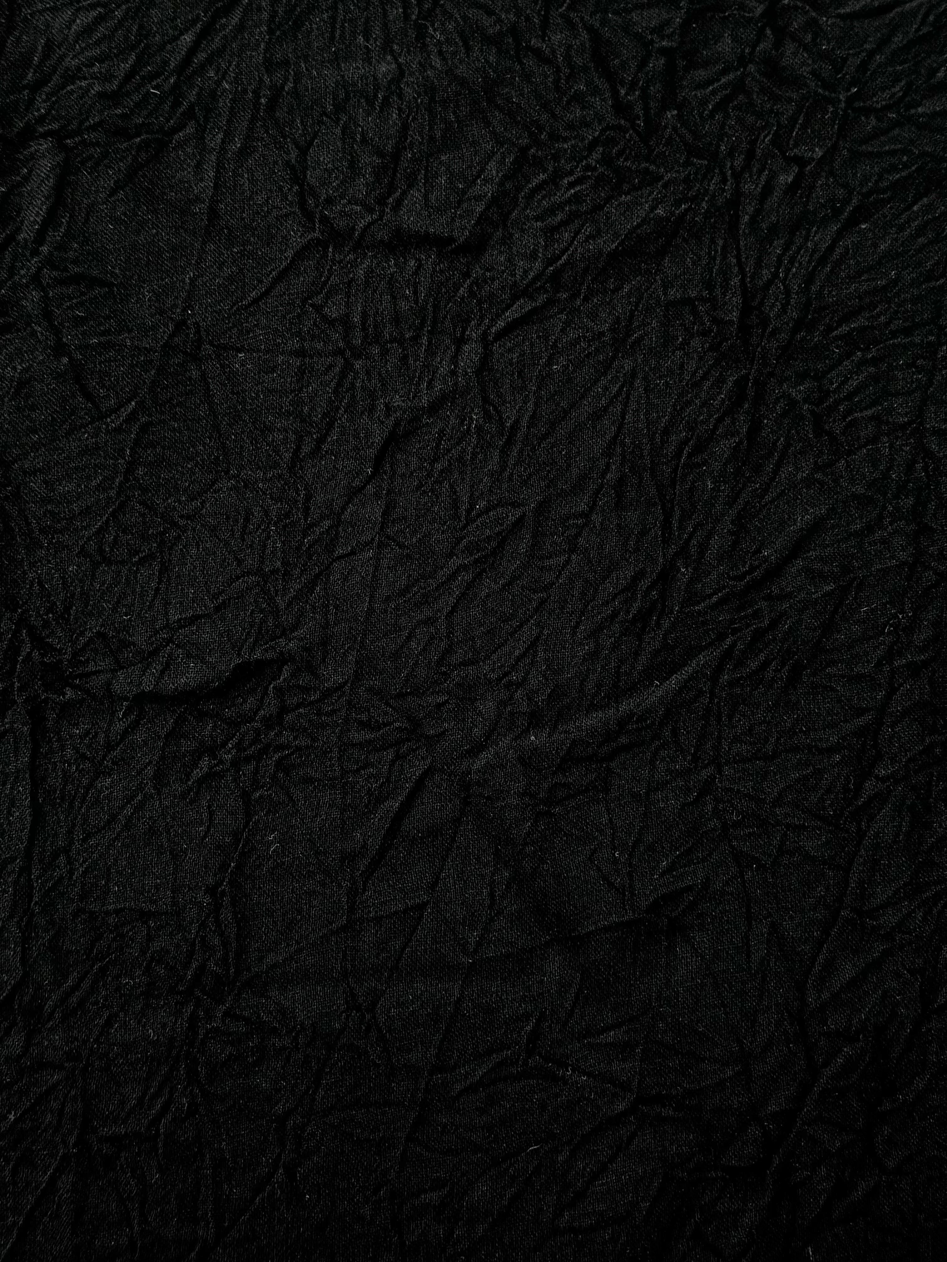 Deadstock Midnight Crinkle Crepe