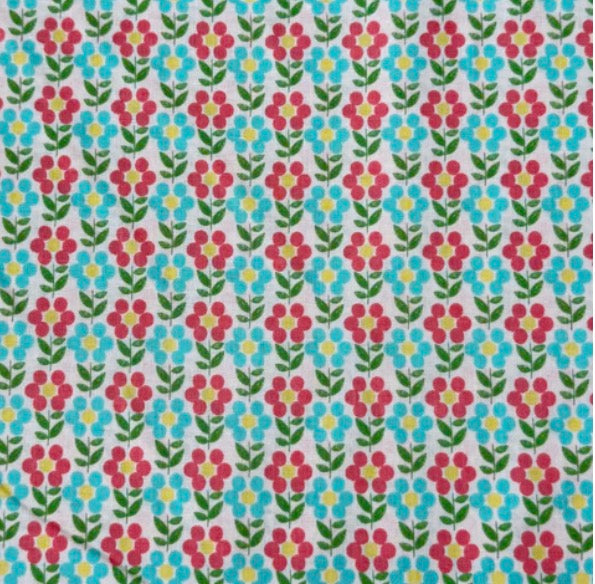 Sevenberry: Sopo Kukka Donut Flower Shirting Ivory/Blue/Orange