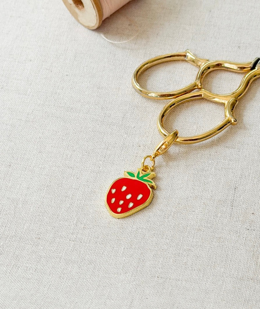 Strawberry Zipper Charm