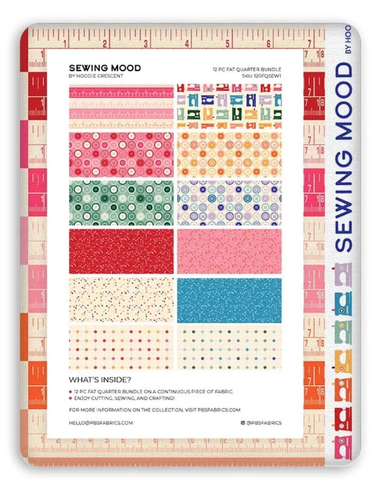 Sewing Mood - Flat Fat Stack 12 PC