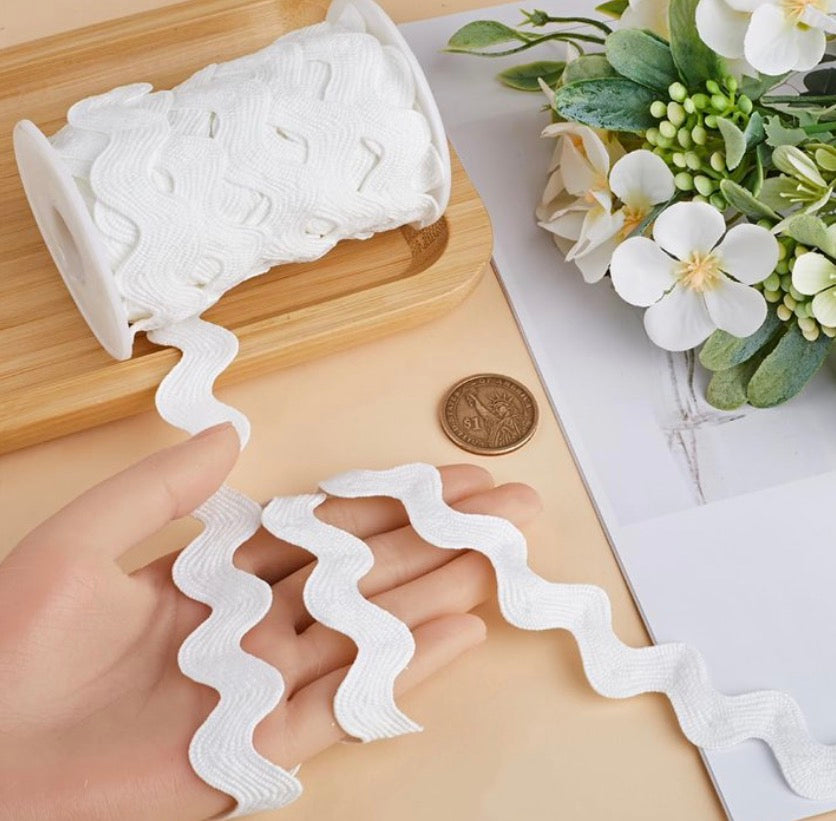 Jumbo Rickrack - White