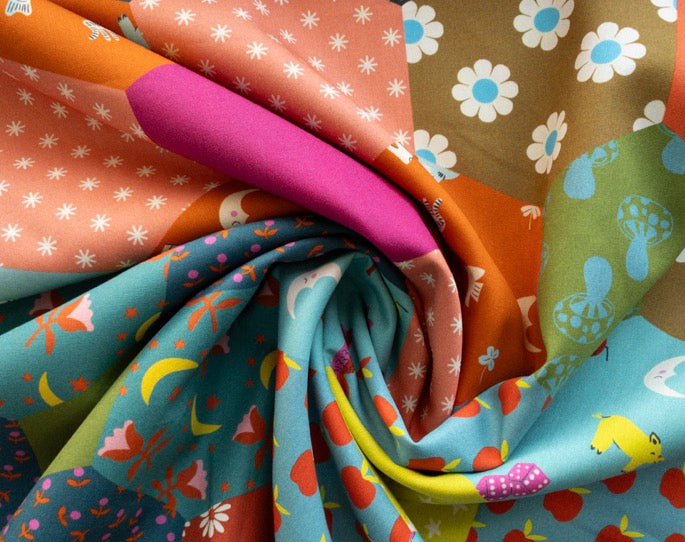 Ruby Star Society: 108″ Wide Cotton Sateen – Catnap – Mermaid