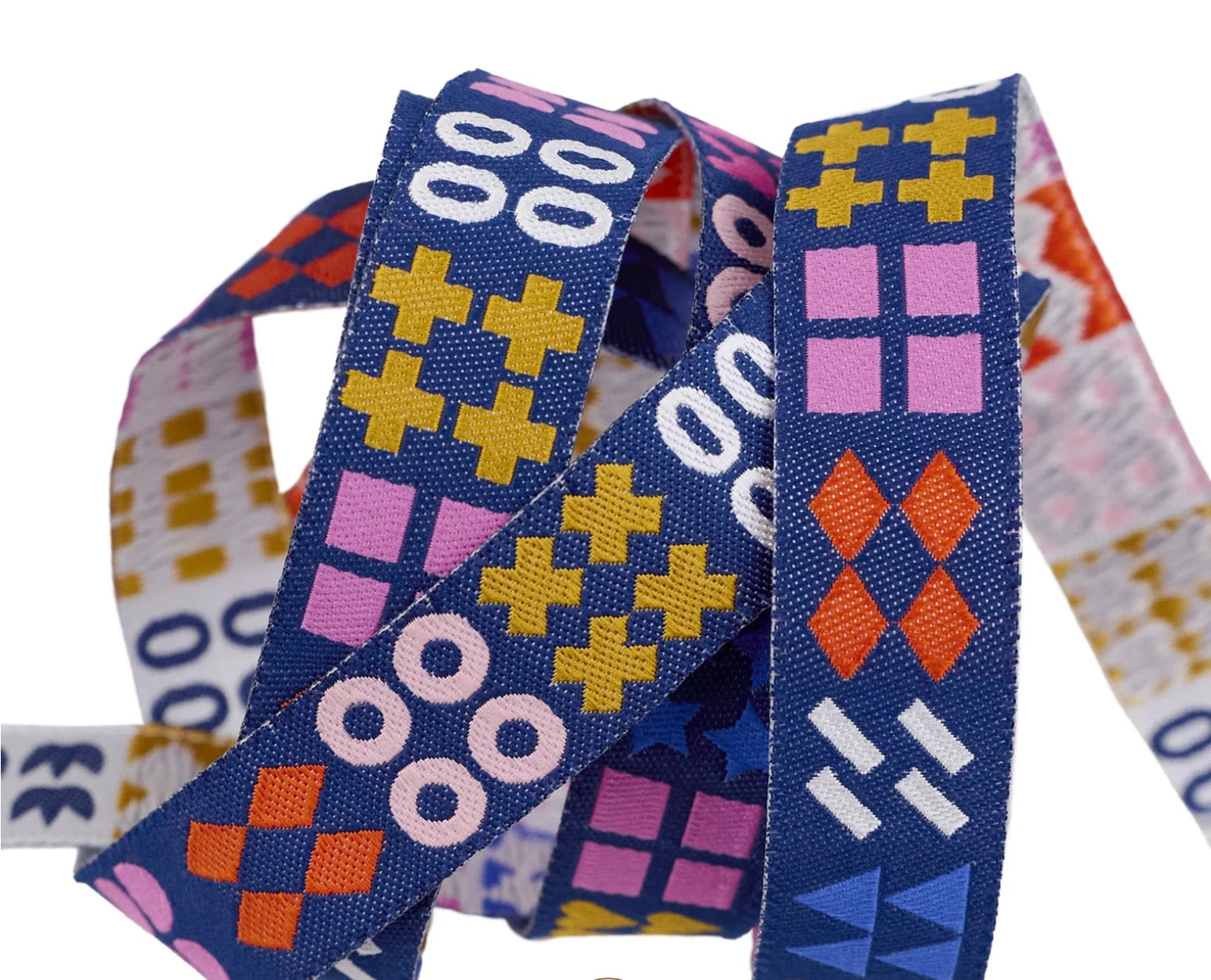SHAPELY: WOODLAND PARK BY RASHIDA COLEMAN HALE - IN NAVY - 5/8" WIDTH
