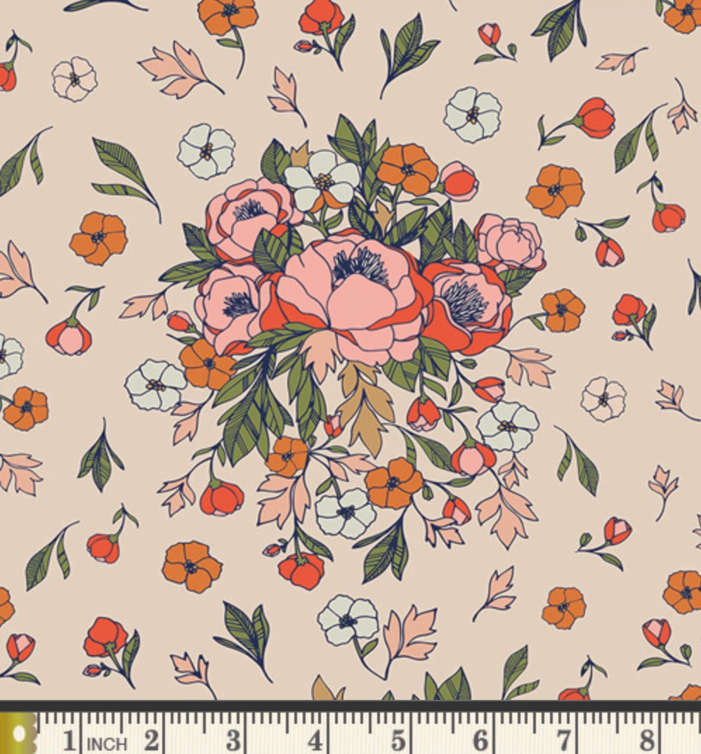 Art Gallery Fabrics: Soulmate Blooms Flirt