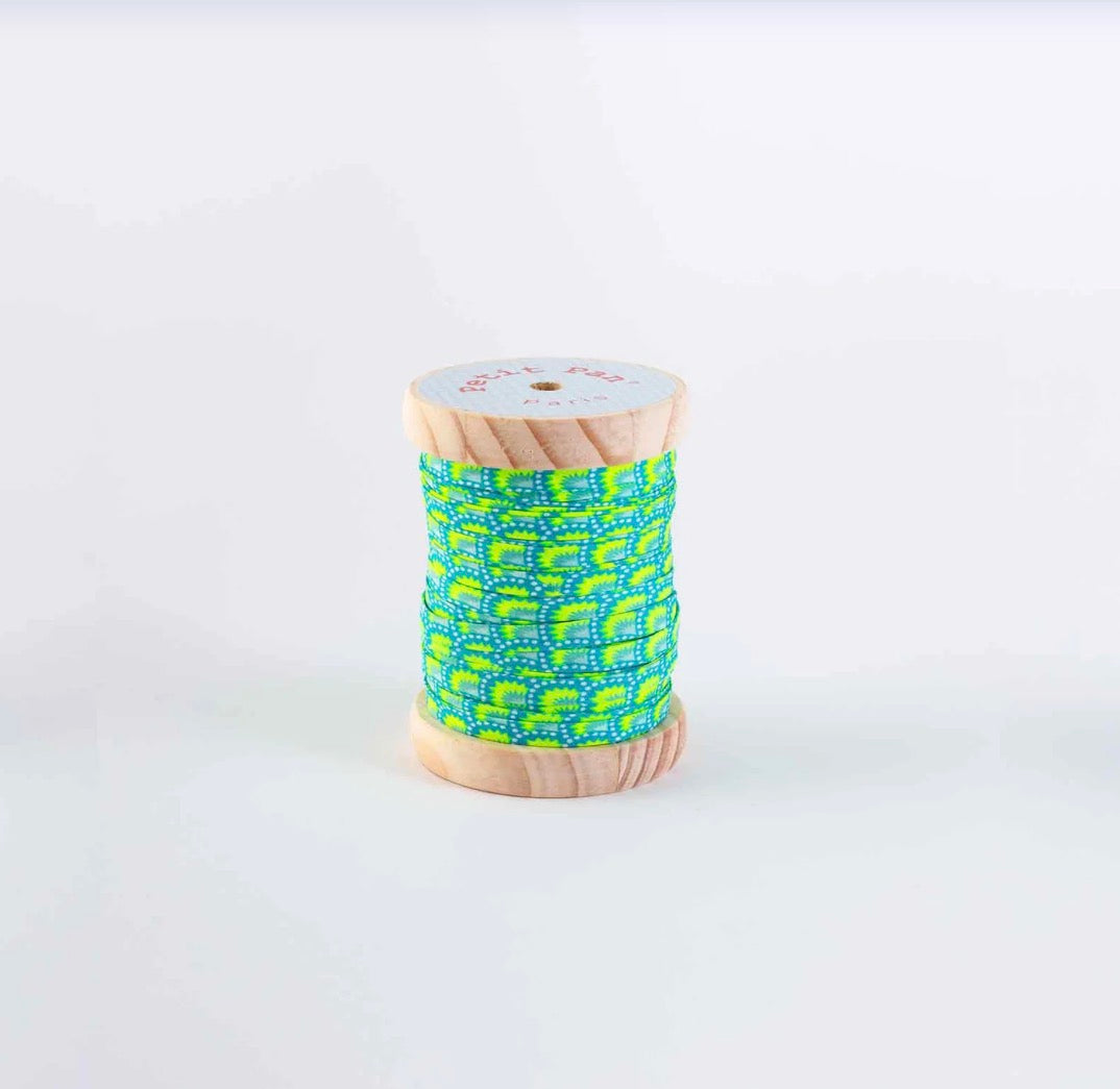Petit Pan - Wasabi Bleu Aruba Bias Binding – 40m Spool