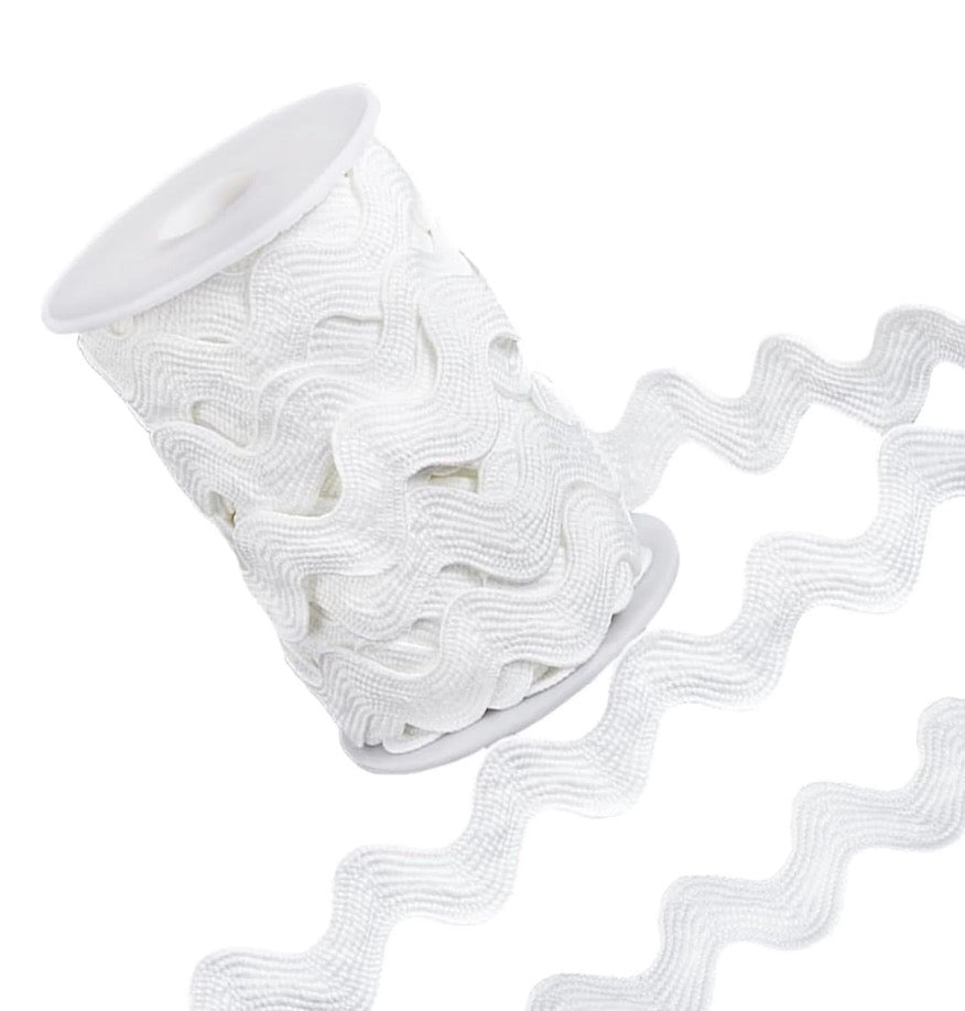 Jumbo Rickrack - White