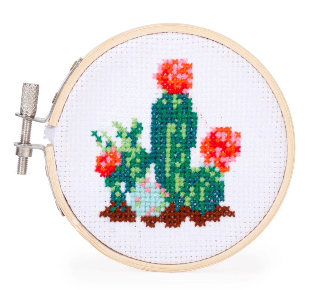 Cactus Mini Cross Stitch Embroidery Kit